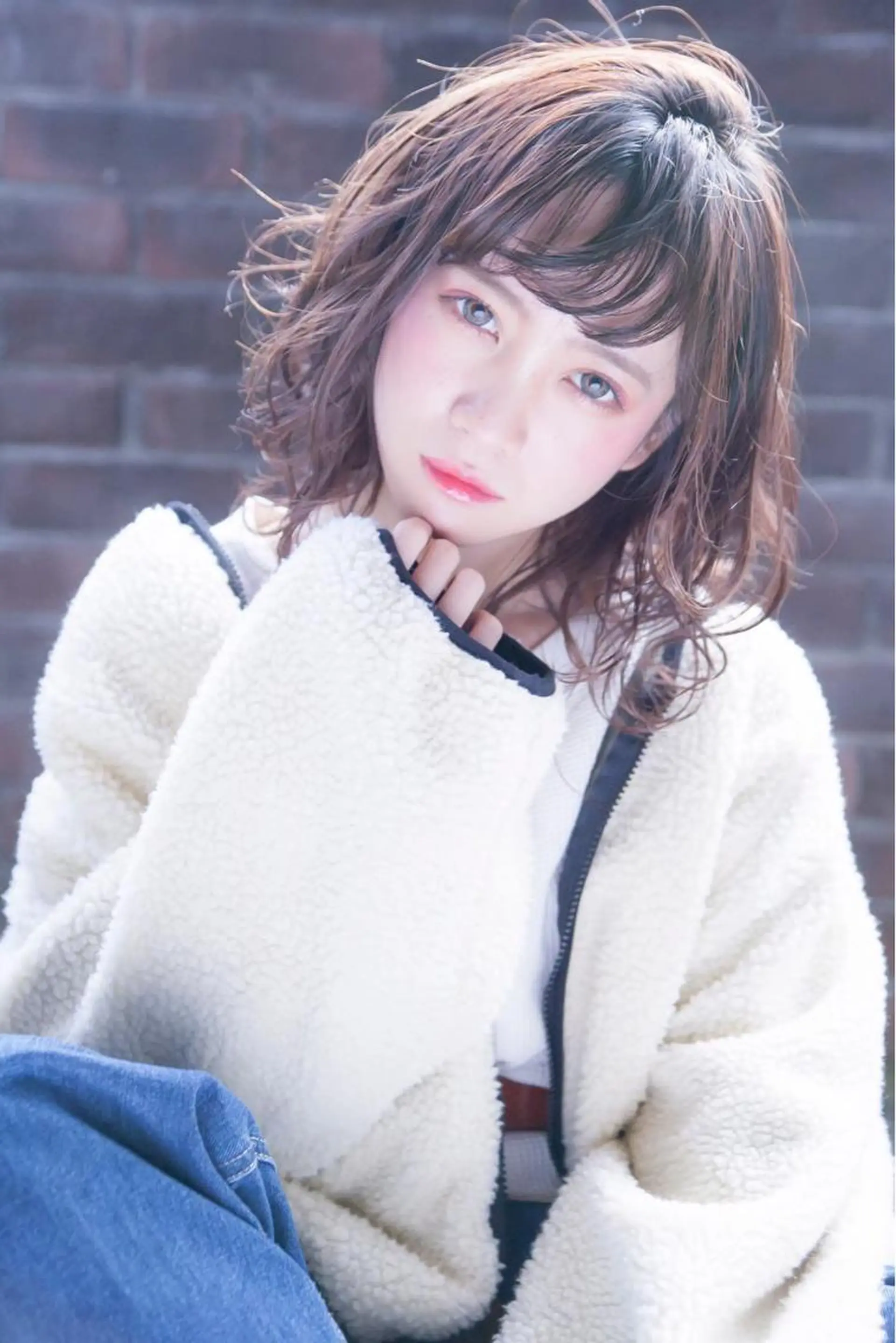 セミロング カット ヘアカラー トリートメント ヘッドスパ ヘアセット 山口 竣也のヘアスタイル