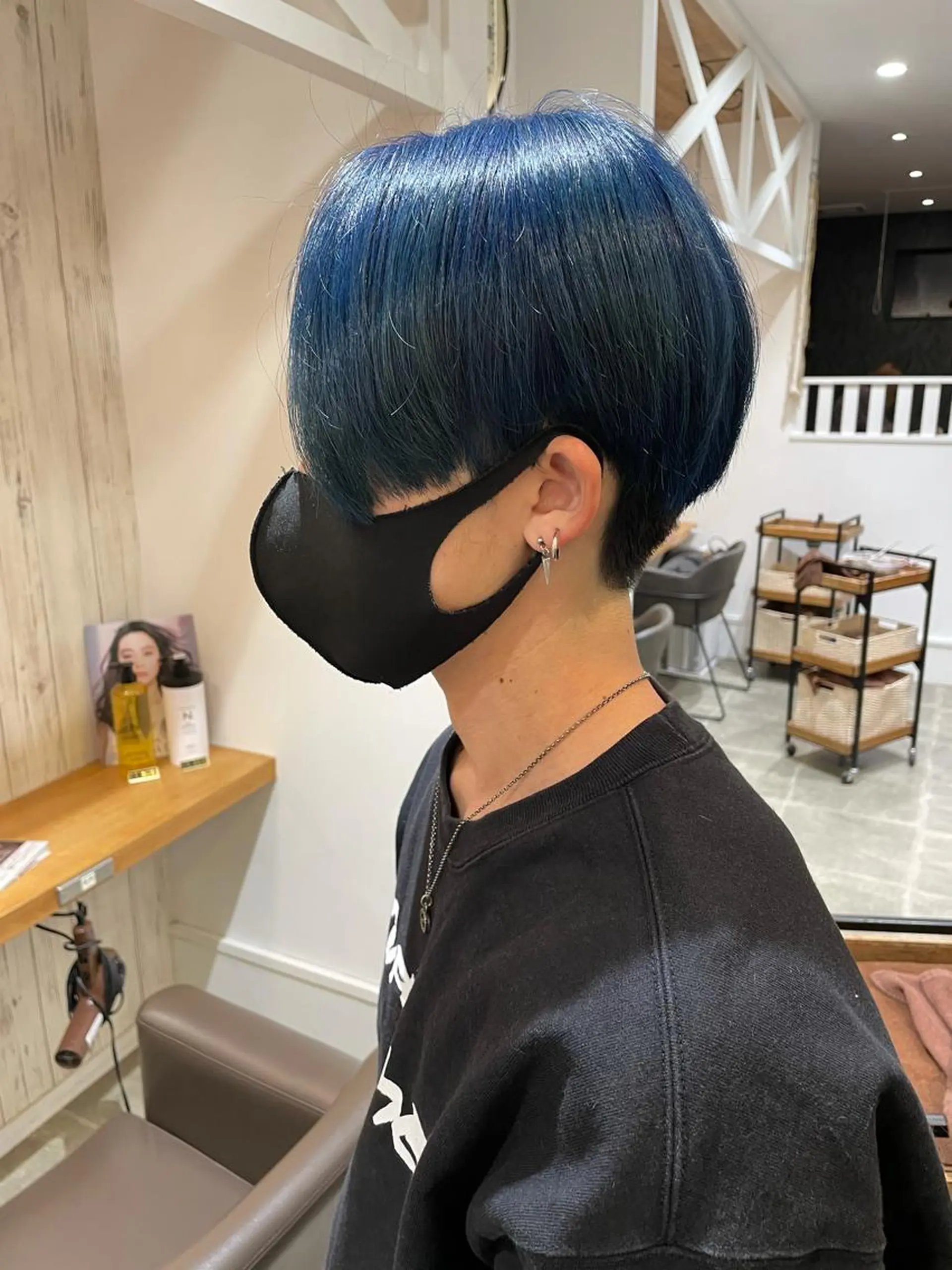 カラー メンズ メンズブリーチ ブリーチ 細沼 葵のヘアスタイル