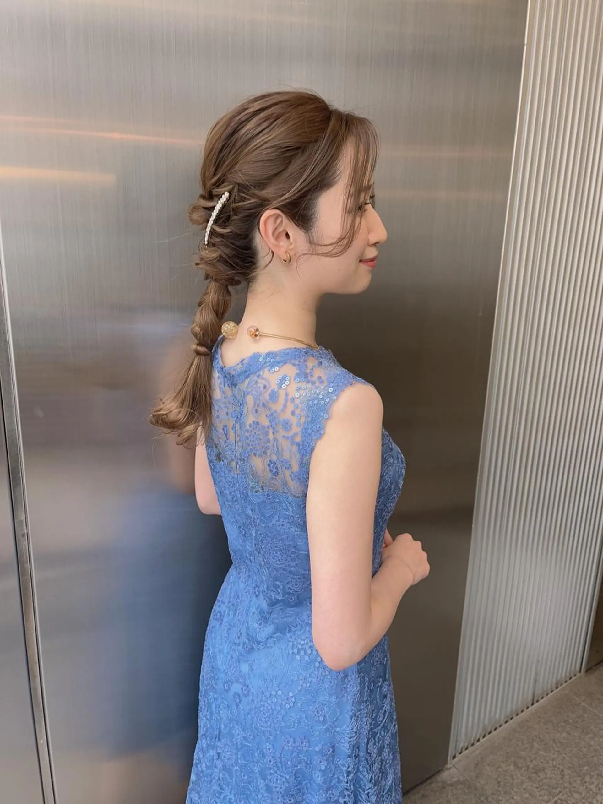 セミロング ヘアアレンジ ヘアセット ⭐️ アユミ⭐️のヘアスタイル