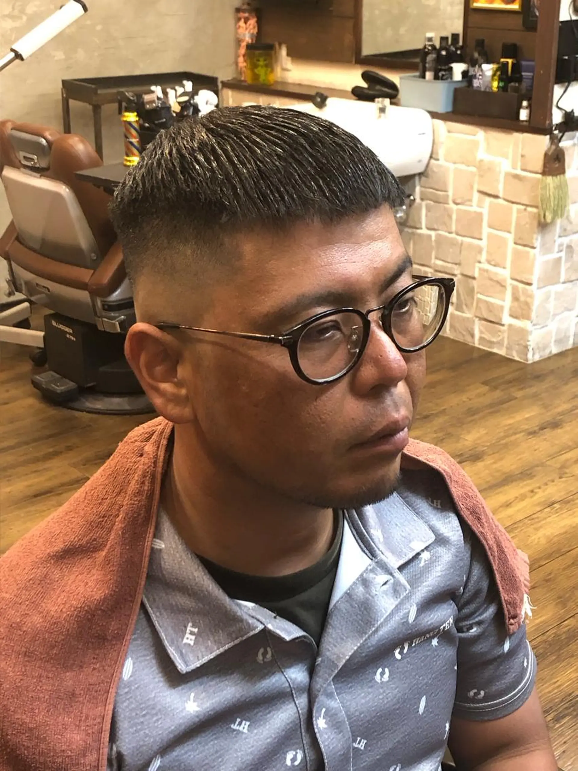 ショート メンズ フェードカット スキンフェード ナイルプラス所属・ナイルプラス ヨウのヘアスタイル