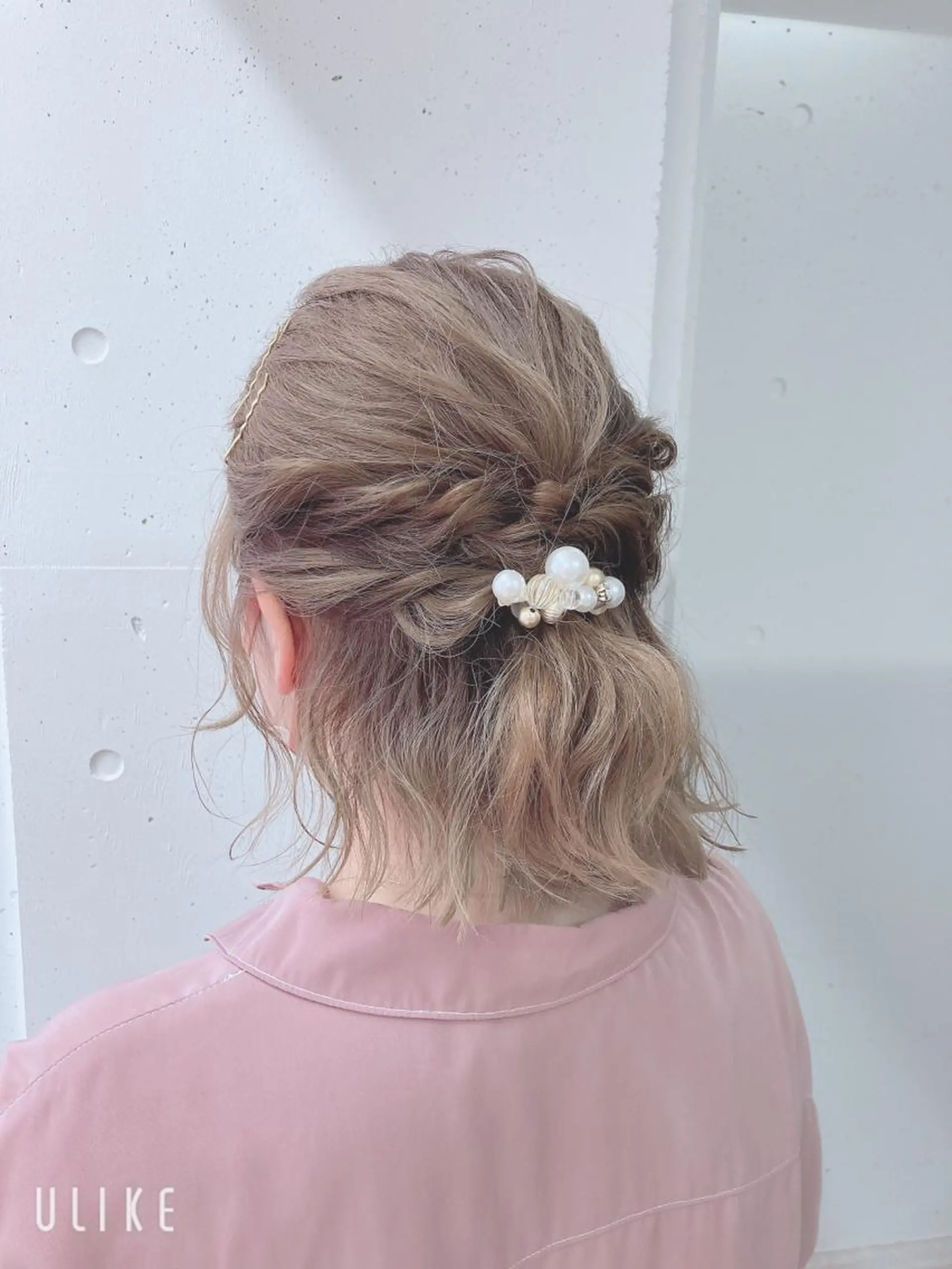 ヘアアレンジ ハーフアップ ヘアセット ミルミー美容室所属・🦄💒💓齎藤 七海子🦄💒💓のマツエク・マツパデザイン