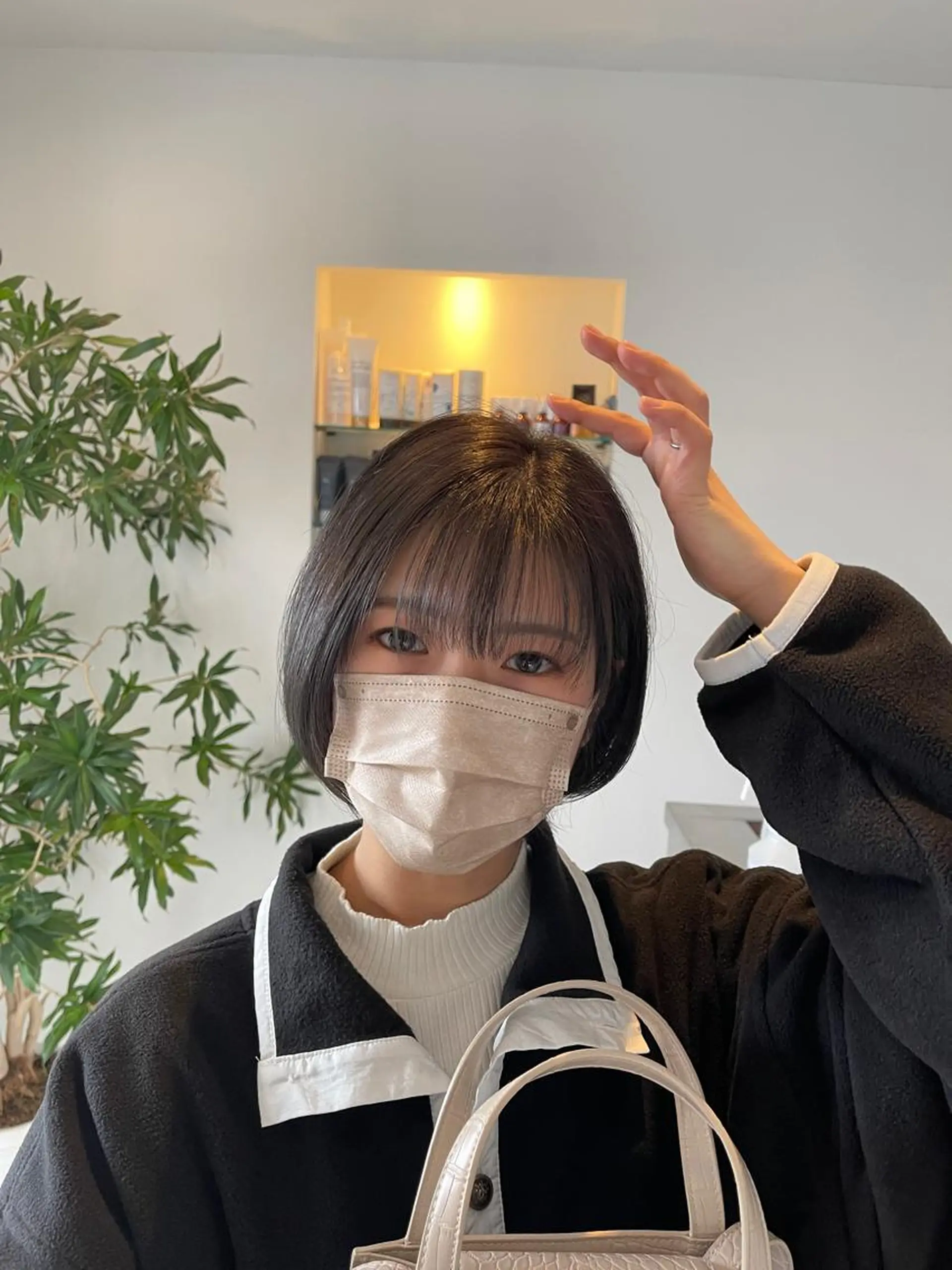 ショート カラー ショートボブ グレージュ ボブ ショートヘア カット ヘアカラー 三好 達也のヘアスタイル