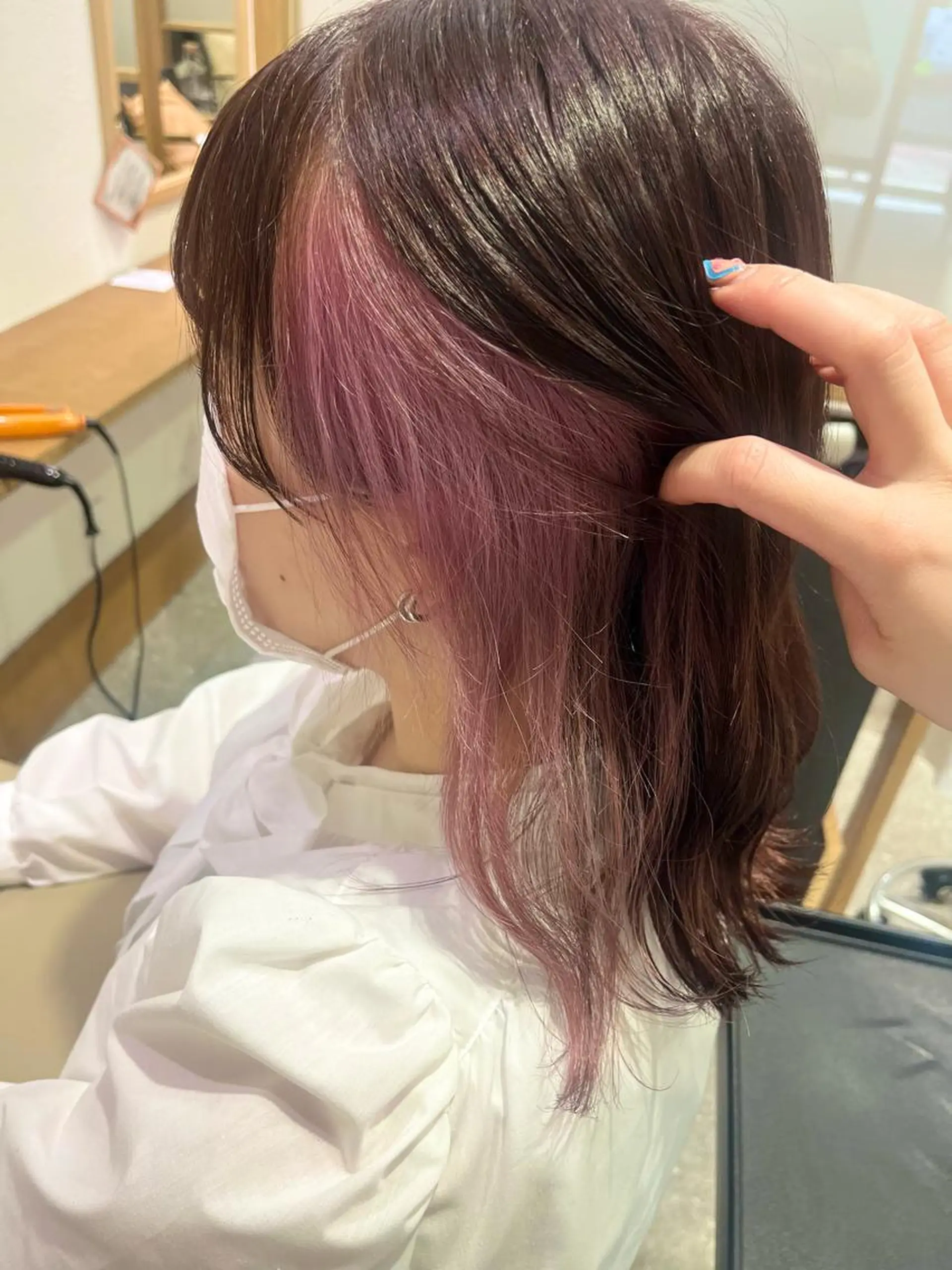 カラー ブリーチ ピンクカラー ヘアカラー ✿ すずかのヘアスタイル
