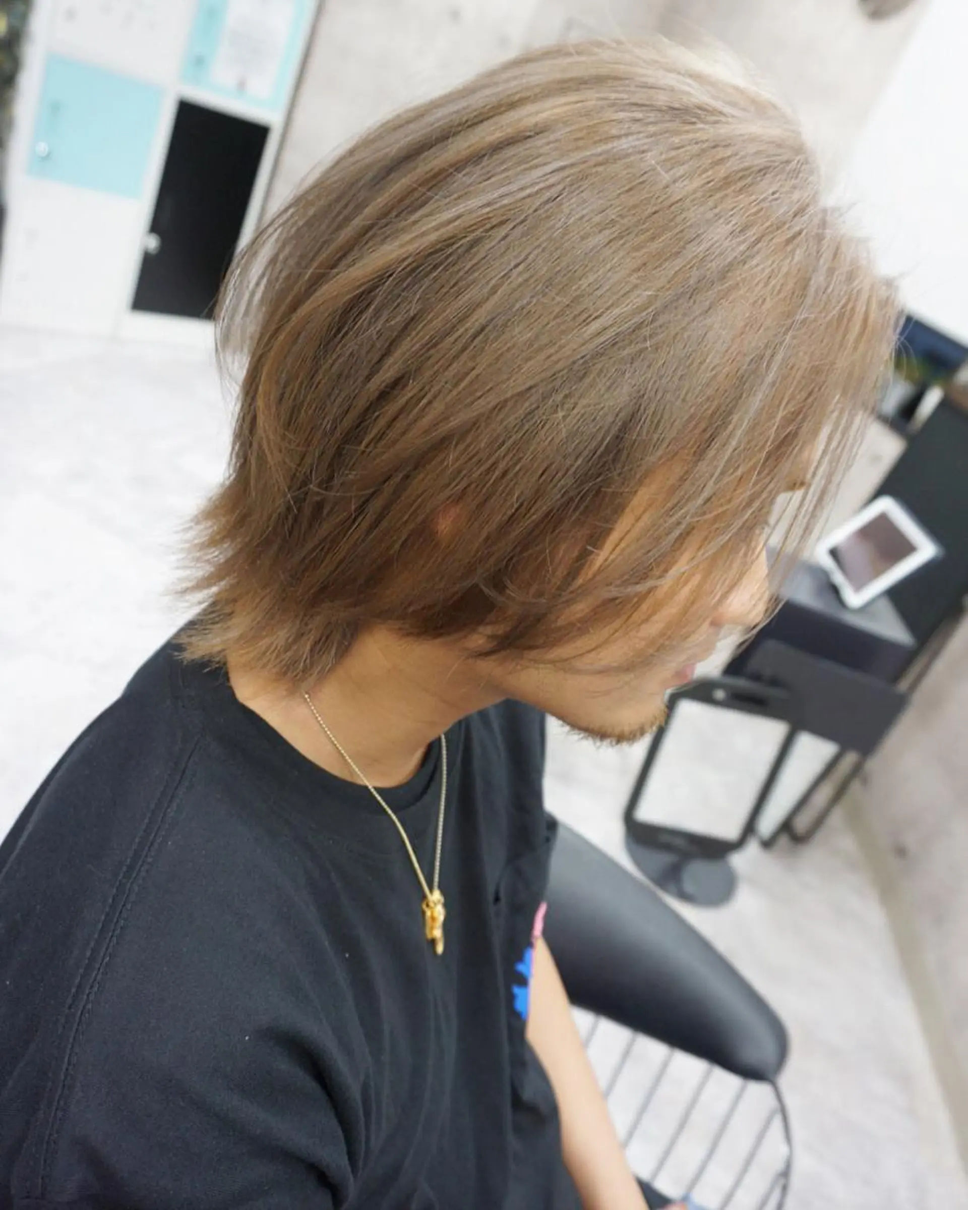 メンズ メンズウルフカット ウルフカット カット ヘアカラー トリートメント hair teria ryu 大塚のヘアスタイル