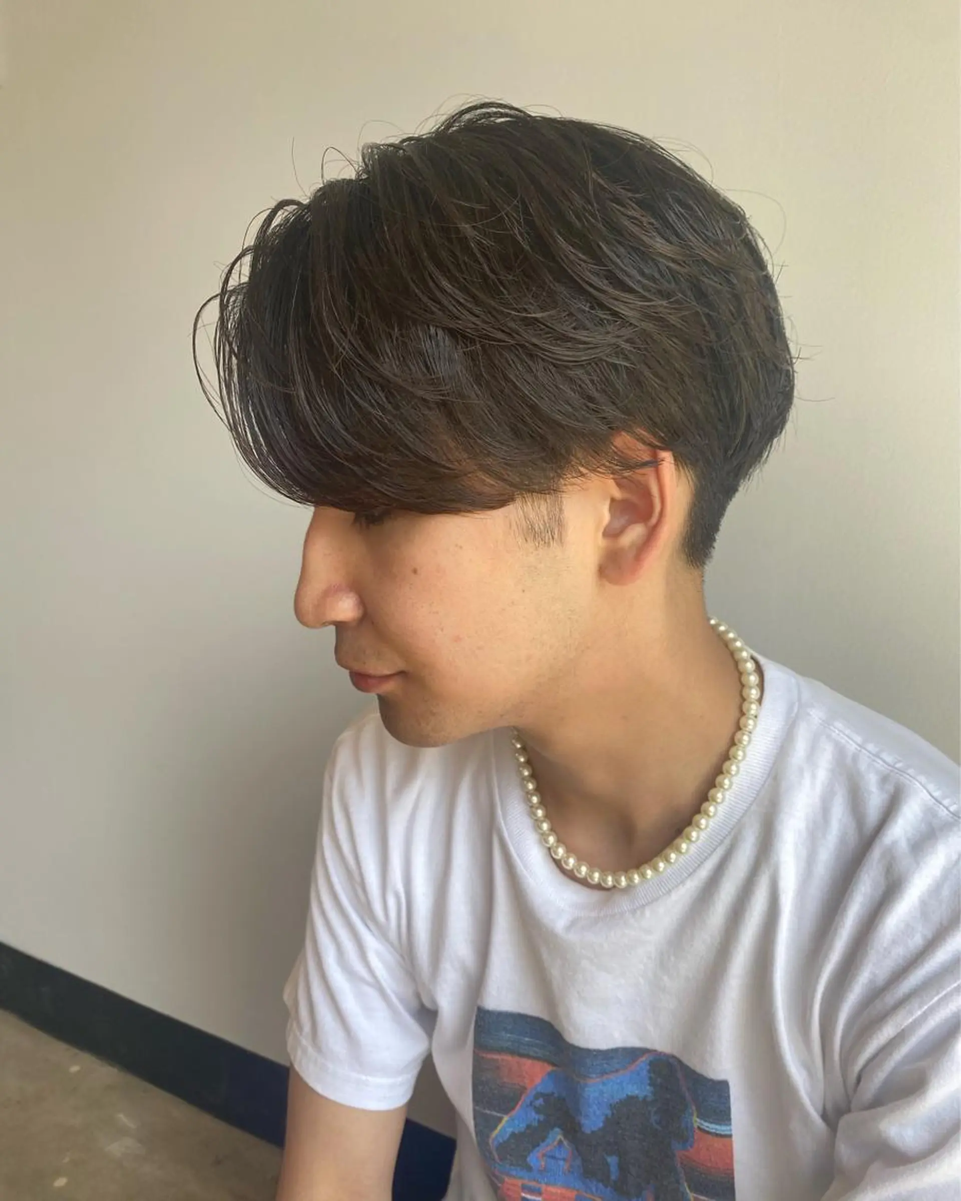 カラー パーマ メンズ メンズブリーチ コンマヘア フェードカット メンズハイライト カルマパーマ カット パーマ 🔹YUTA🔹 メンズパーマのヘアスタイル