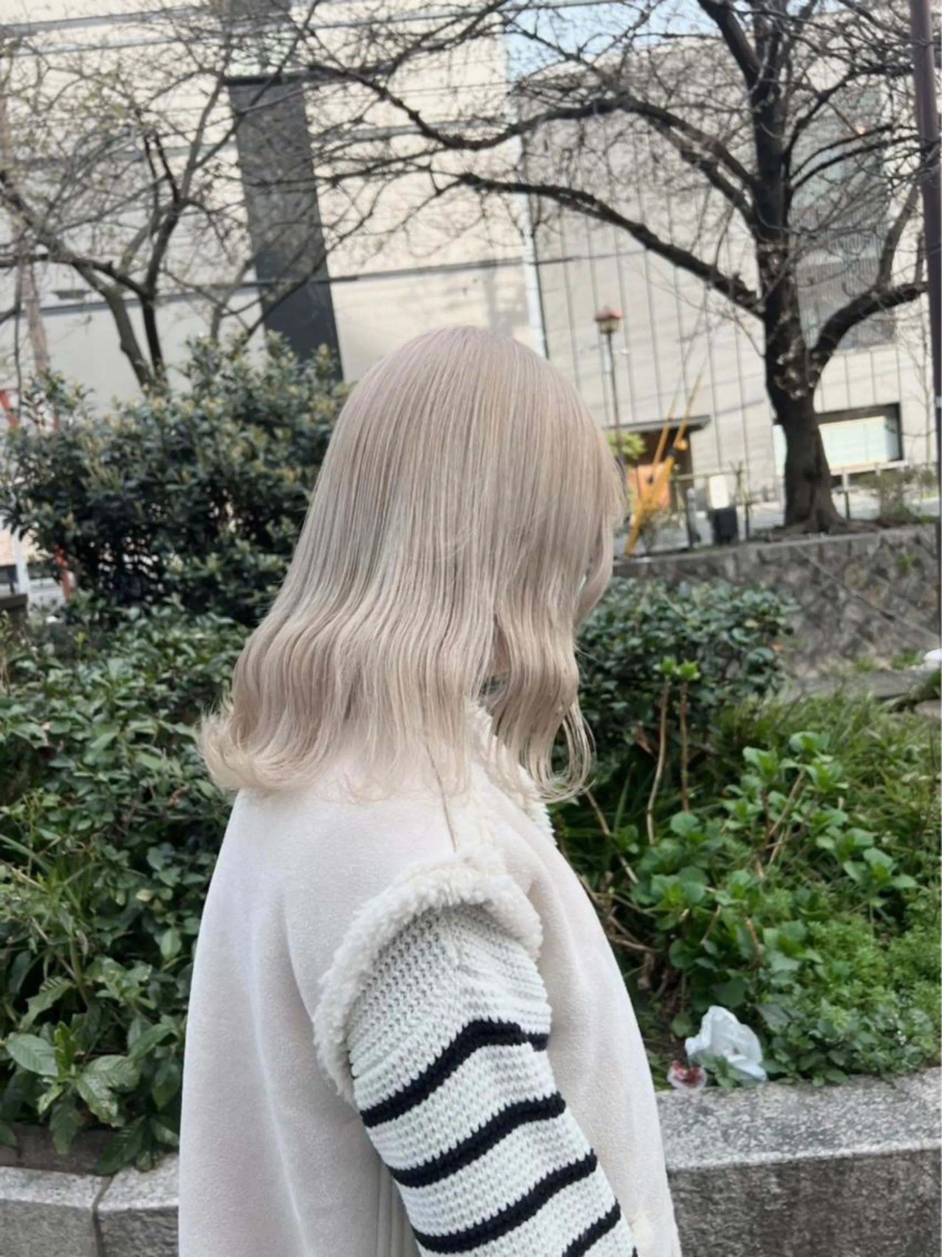 セミロング ヘアカラー トリートメント Selene hair OSAKAのヘアスタイル