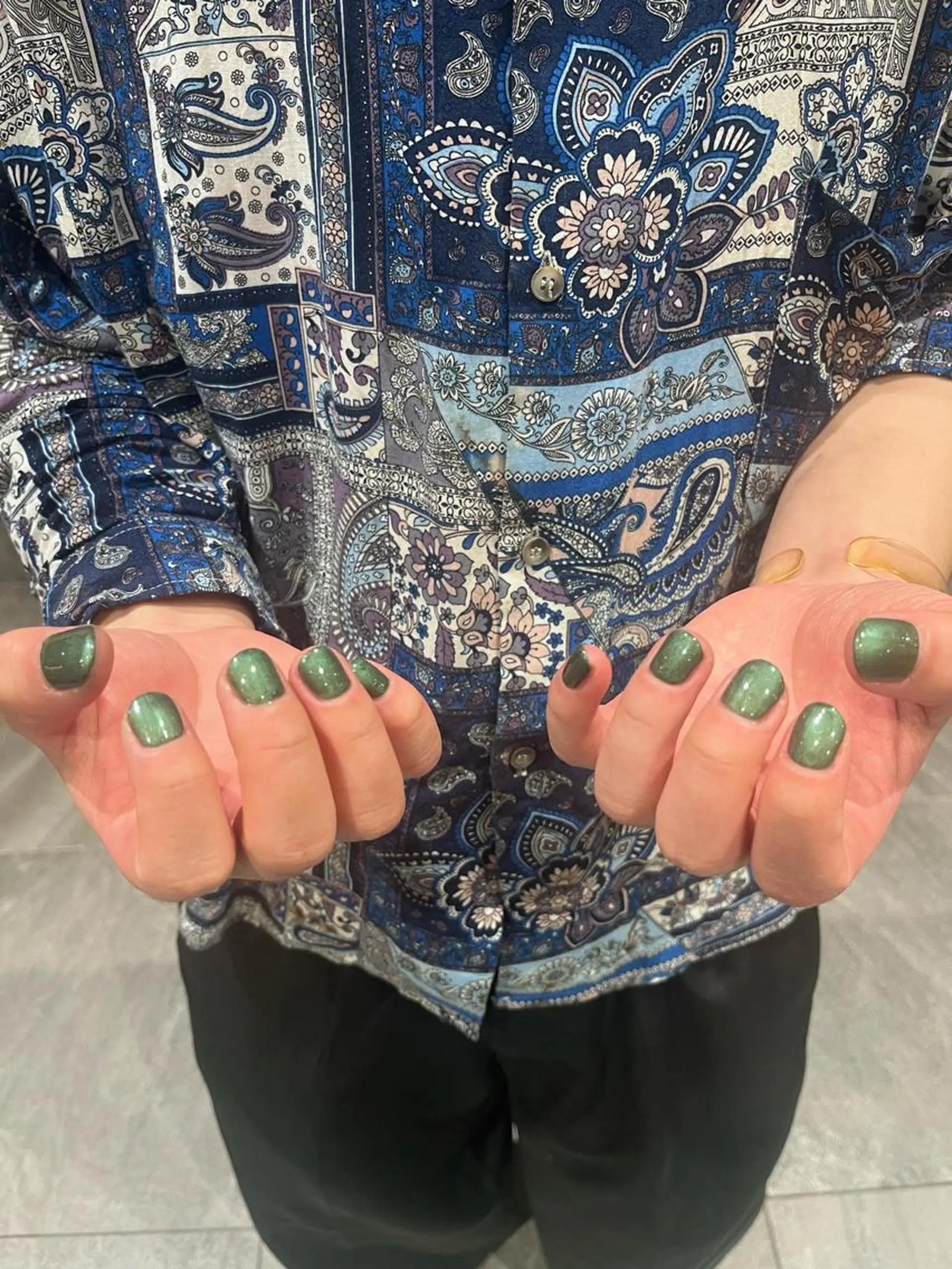 ネイル ジェルネイル グリーン ラメ(グリッター) メンズネイル Earth☆*: taruのネイルデザイン