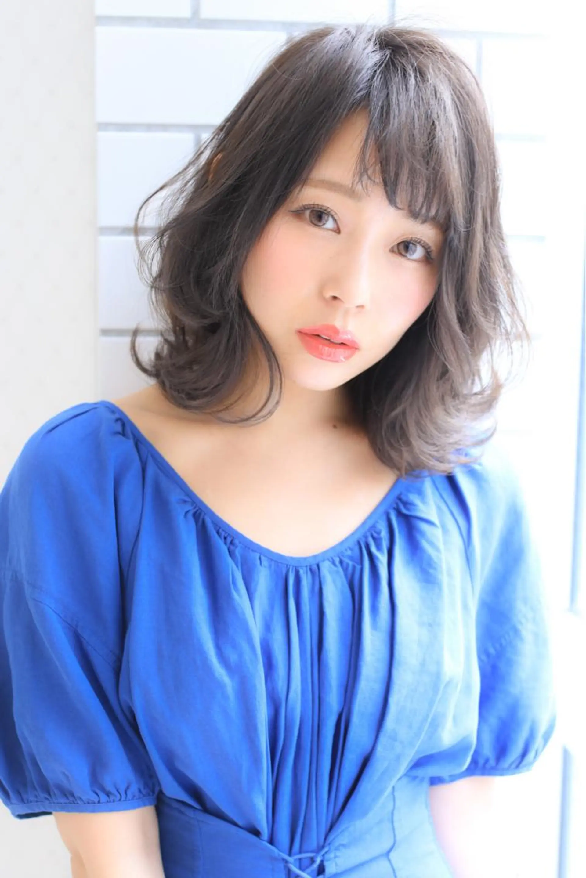 ミディアム カット ヘアカラー トリートメント ヘッドスパ ☆ハイトーン口コミ◎ WiLL/京橋のヘアスタイル