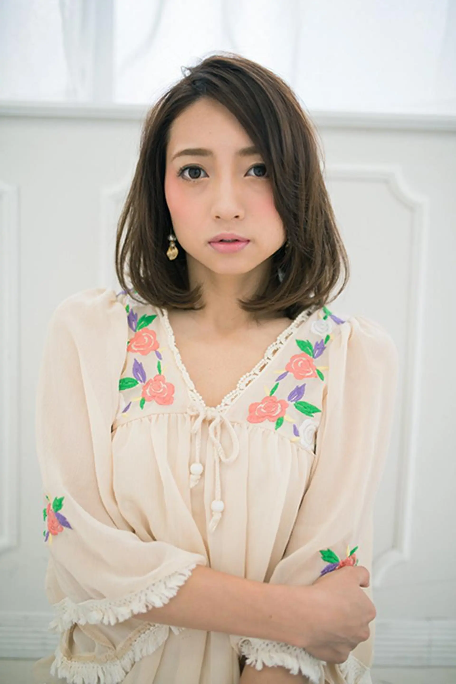 ミディアム カラー L'aube by luclu所属・笠谷 正之のヘアスタイル