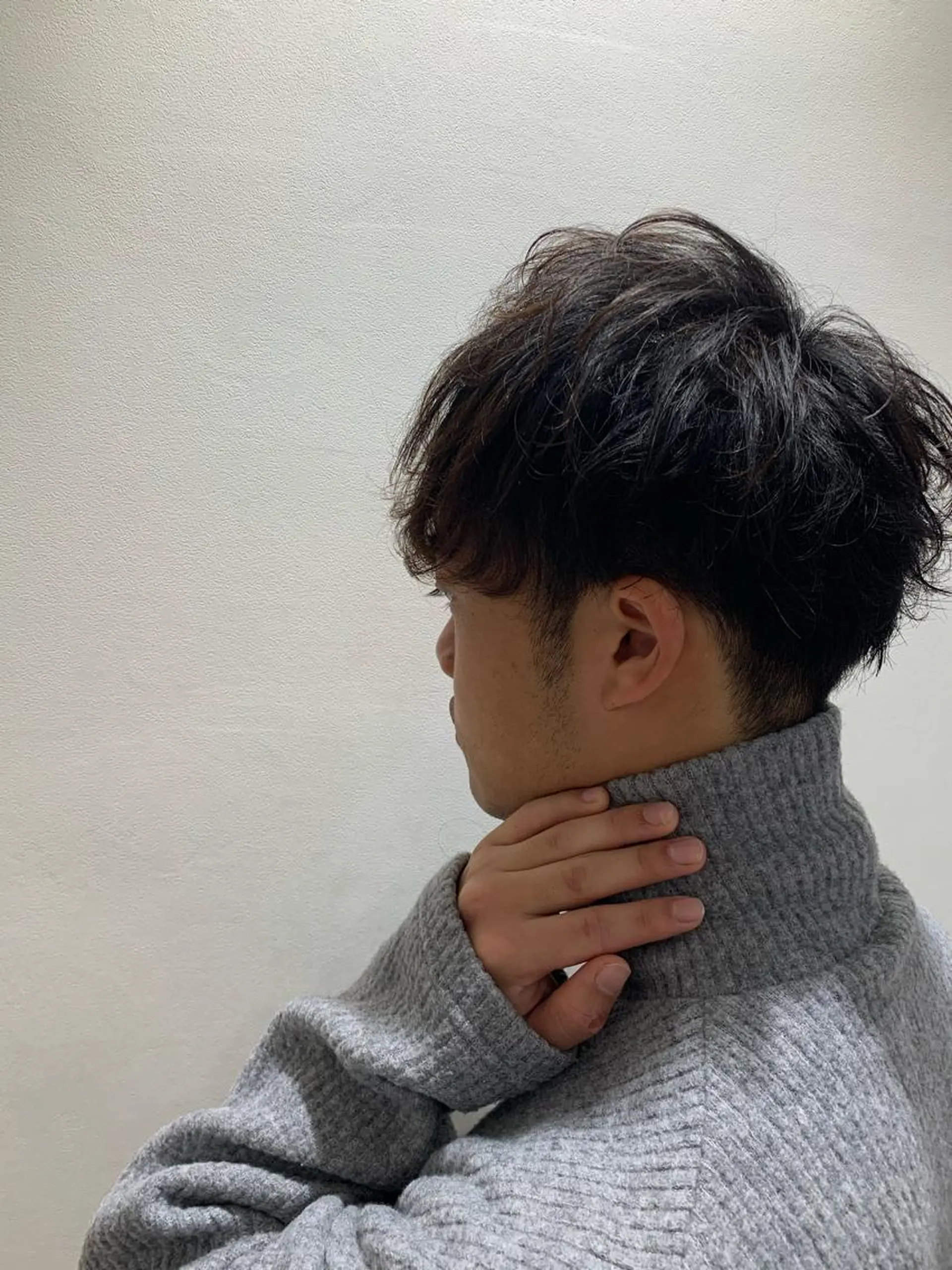 ショート パーマ メンズ マッシュ IwAsh中山所属・✂︎中山ブリーチ・ パーマ✂︎露木智也のヘアスタイル