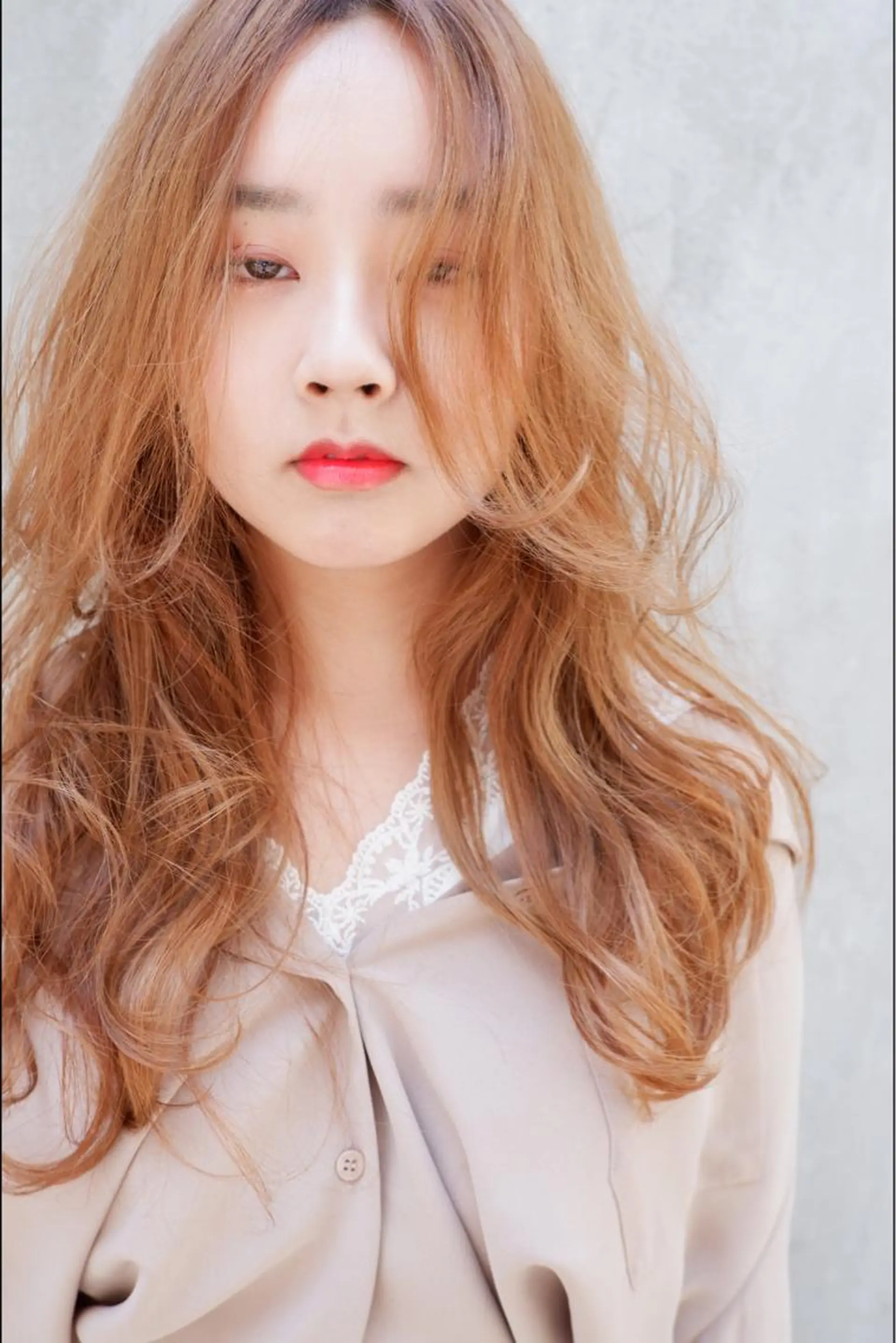 ロング カラー ベージュカラー ブリーチ 透明感カラー ヘアカラー トリートメント 横浜🍒カット エクステ／RIEのヘアスタイル