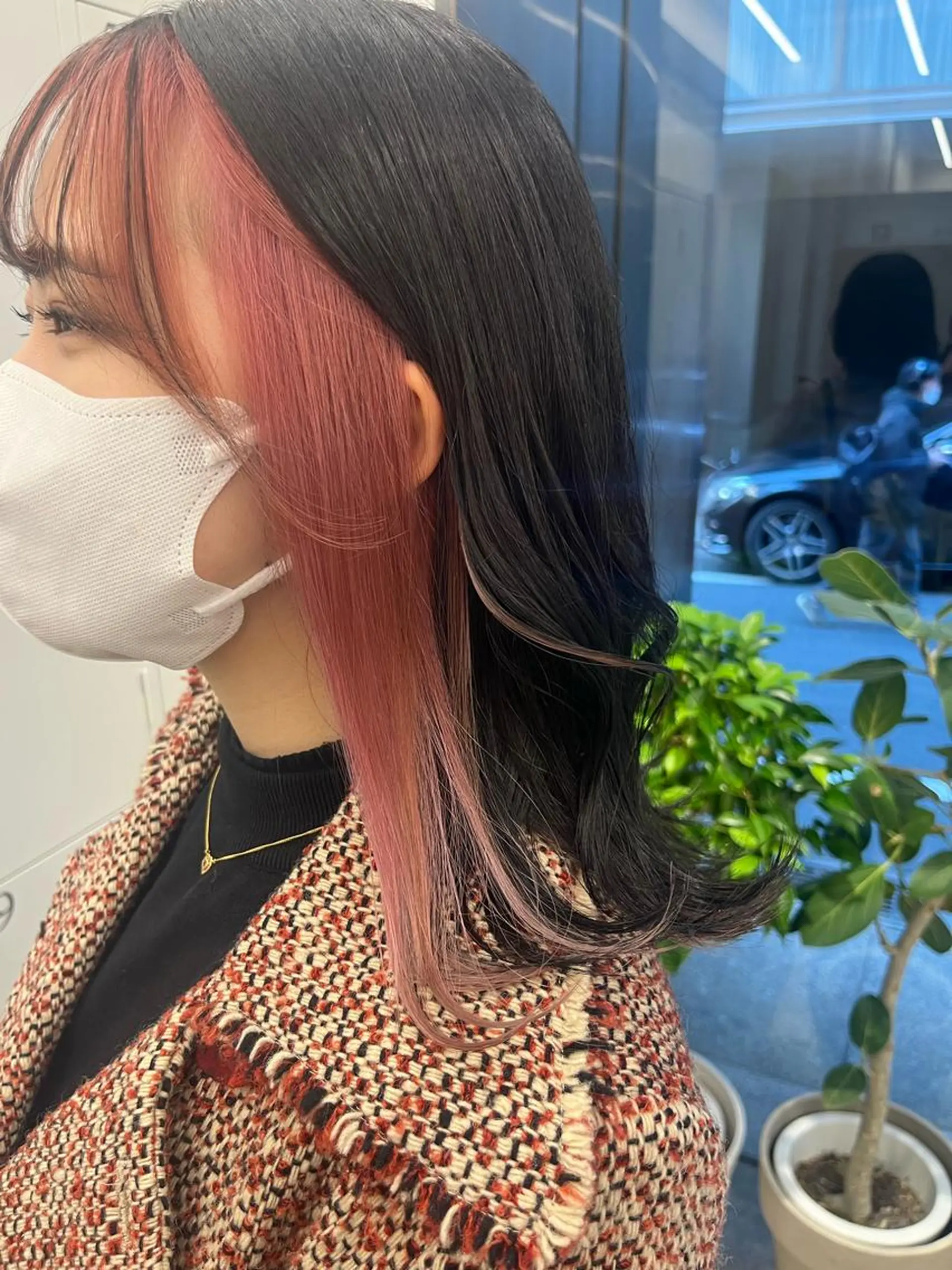 セミロング カラー ヘアカラー トリートメント ヘアセット 🎀透明感ブリーチ カラー🎀ミズキのヘアスタイル