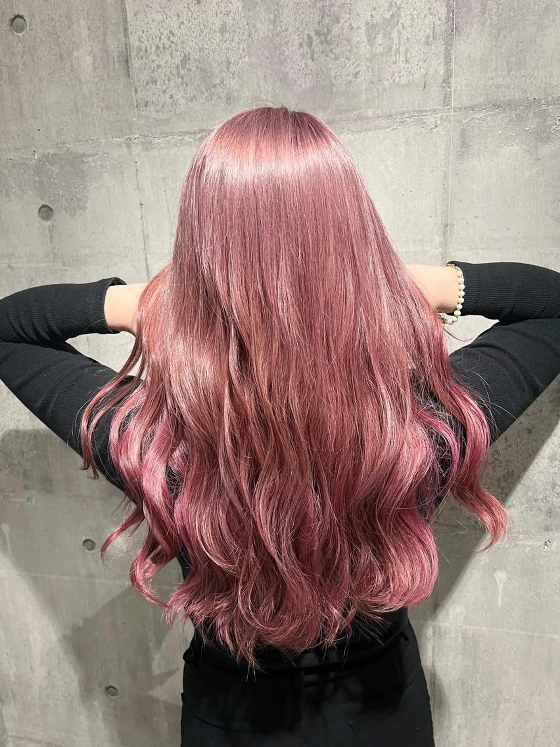 ロング カラー mimiiy梅田 中崎町ハイトーンのヘアスタイル