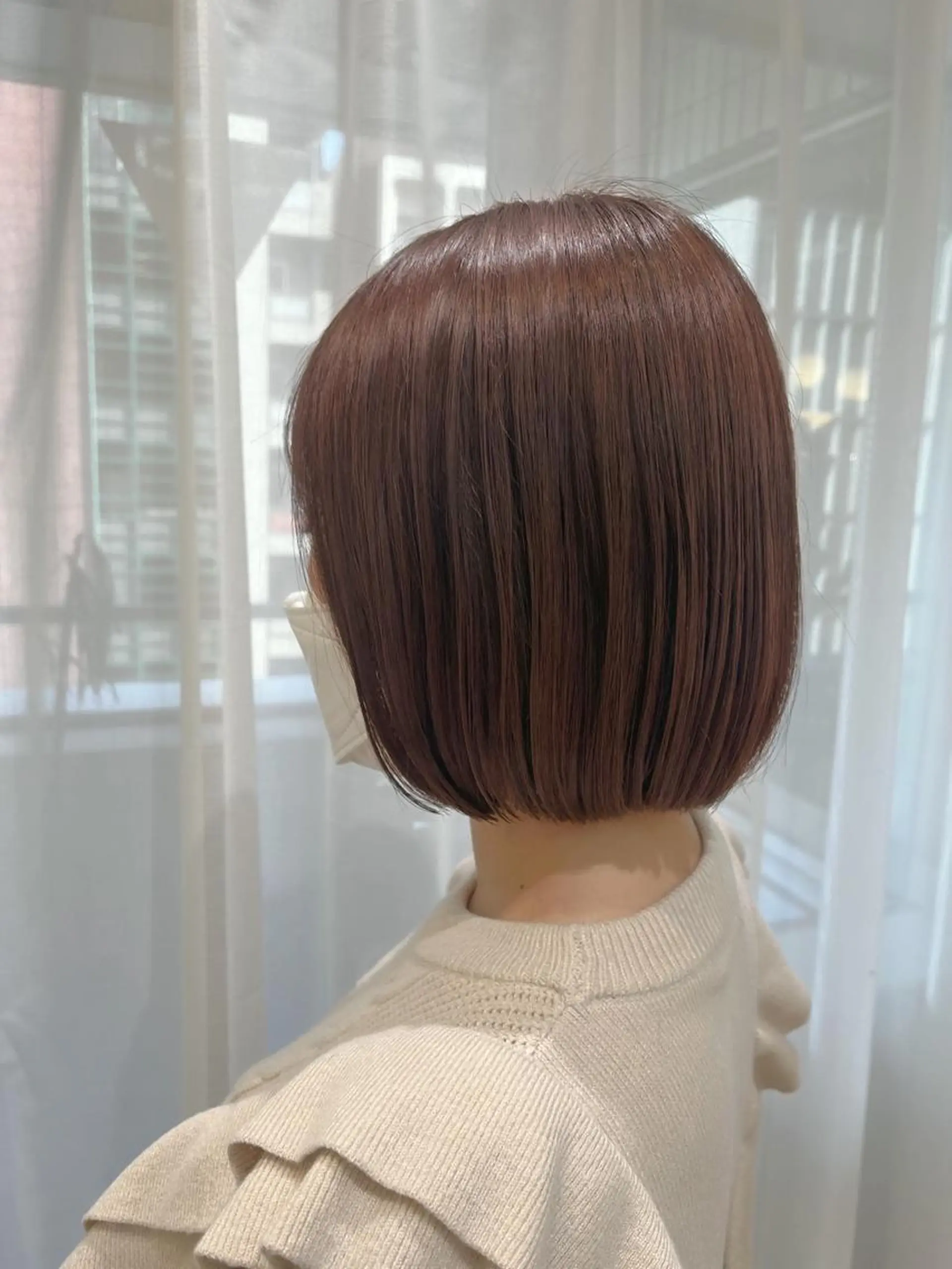 ショート カラー ハイライトカラー ラベンダーカラー ラベンダーピンク ピンクカラー ボブ ヘアカラー トリートメント 透明感カラー│ レイヤーヘア中居美樹のヘアスタイル