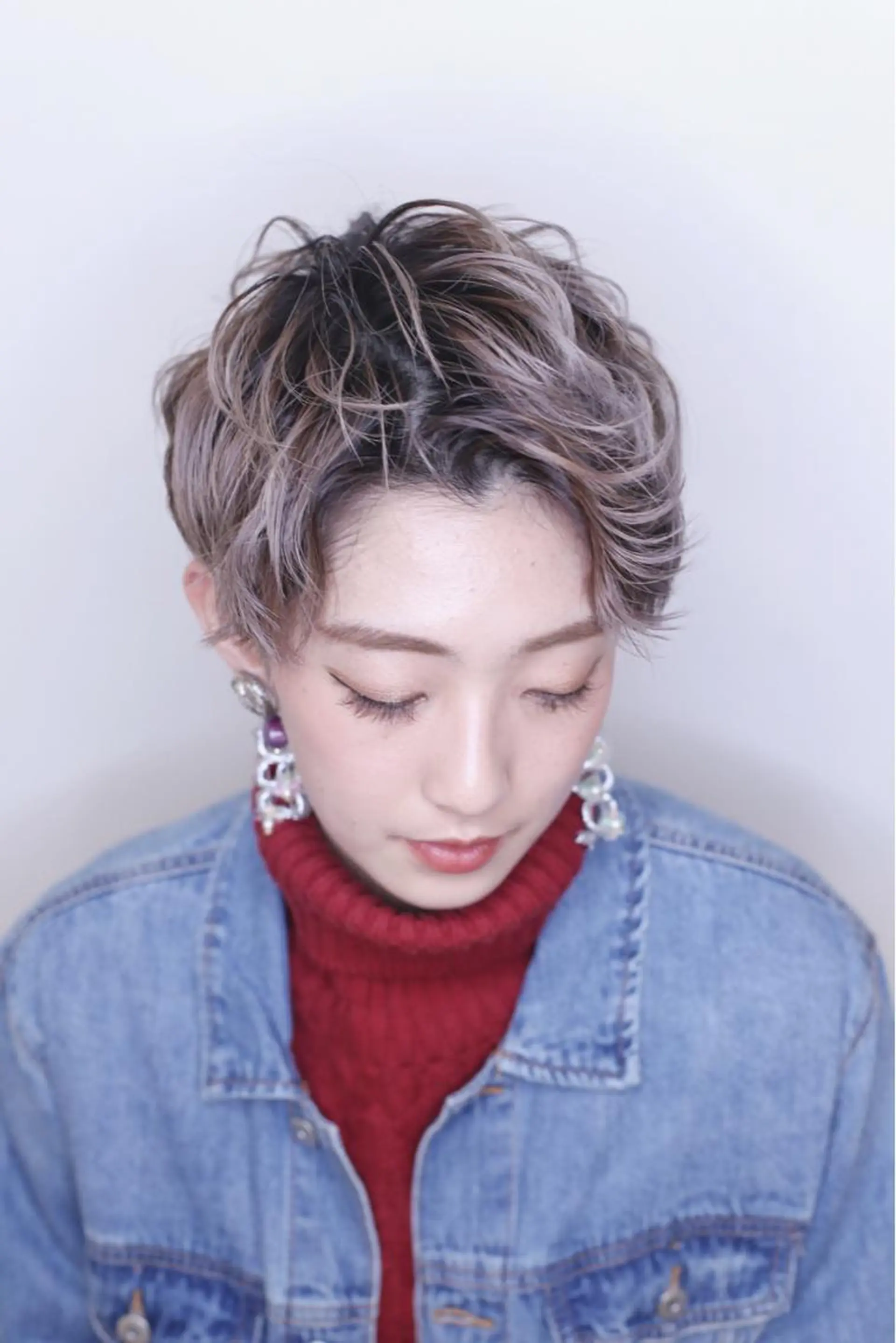 ショート カラー イルミナカラー カット ヘアカラー 髪質改善/イルミナ/ 城崎のヘアスタイル