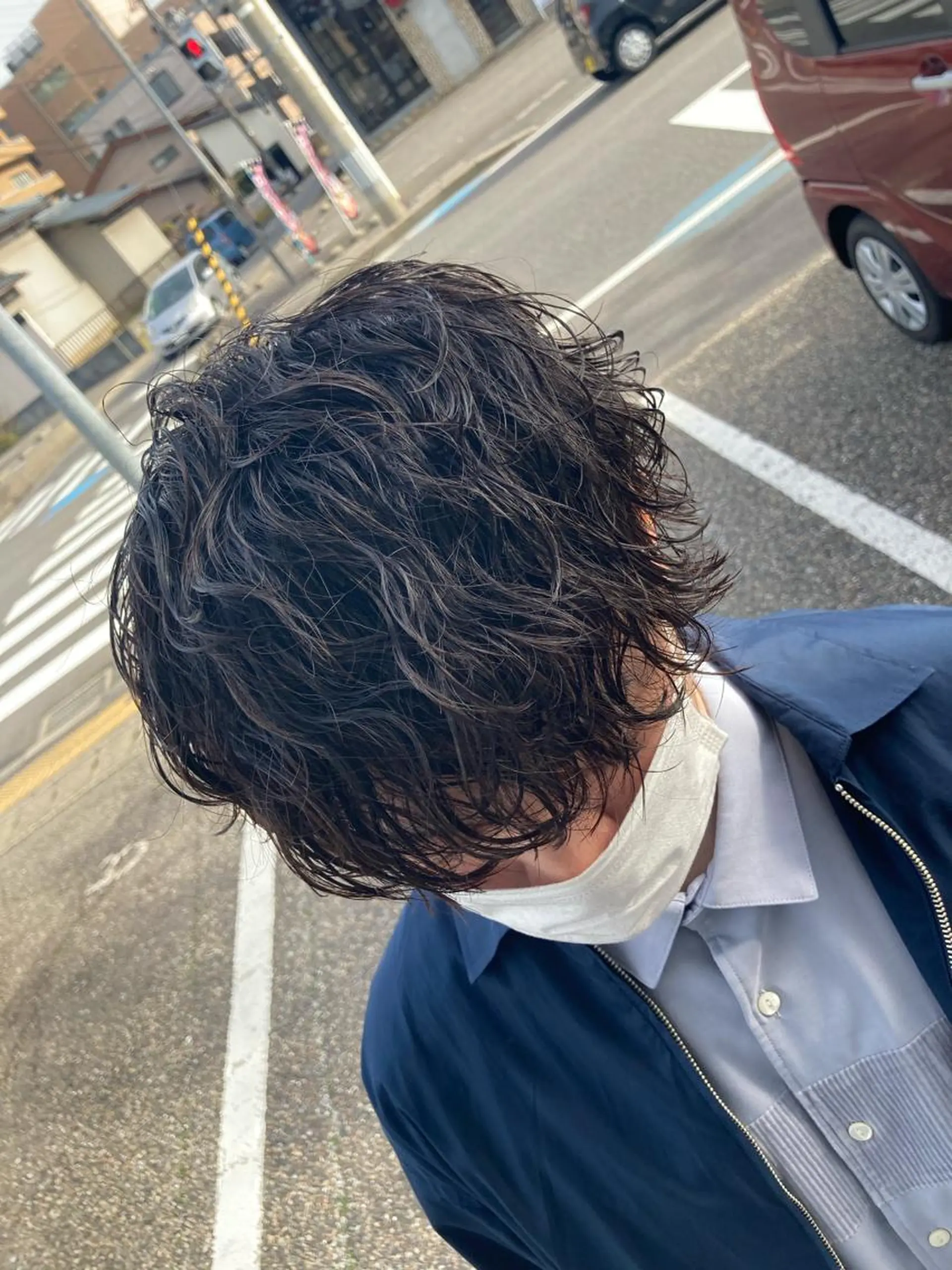 ミディアム パーマ メンズ 波巻きパーマ パーマが得意な【最高 悠斗】のヘアスタイル