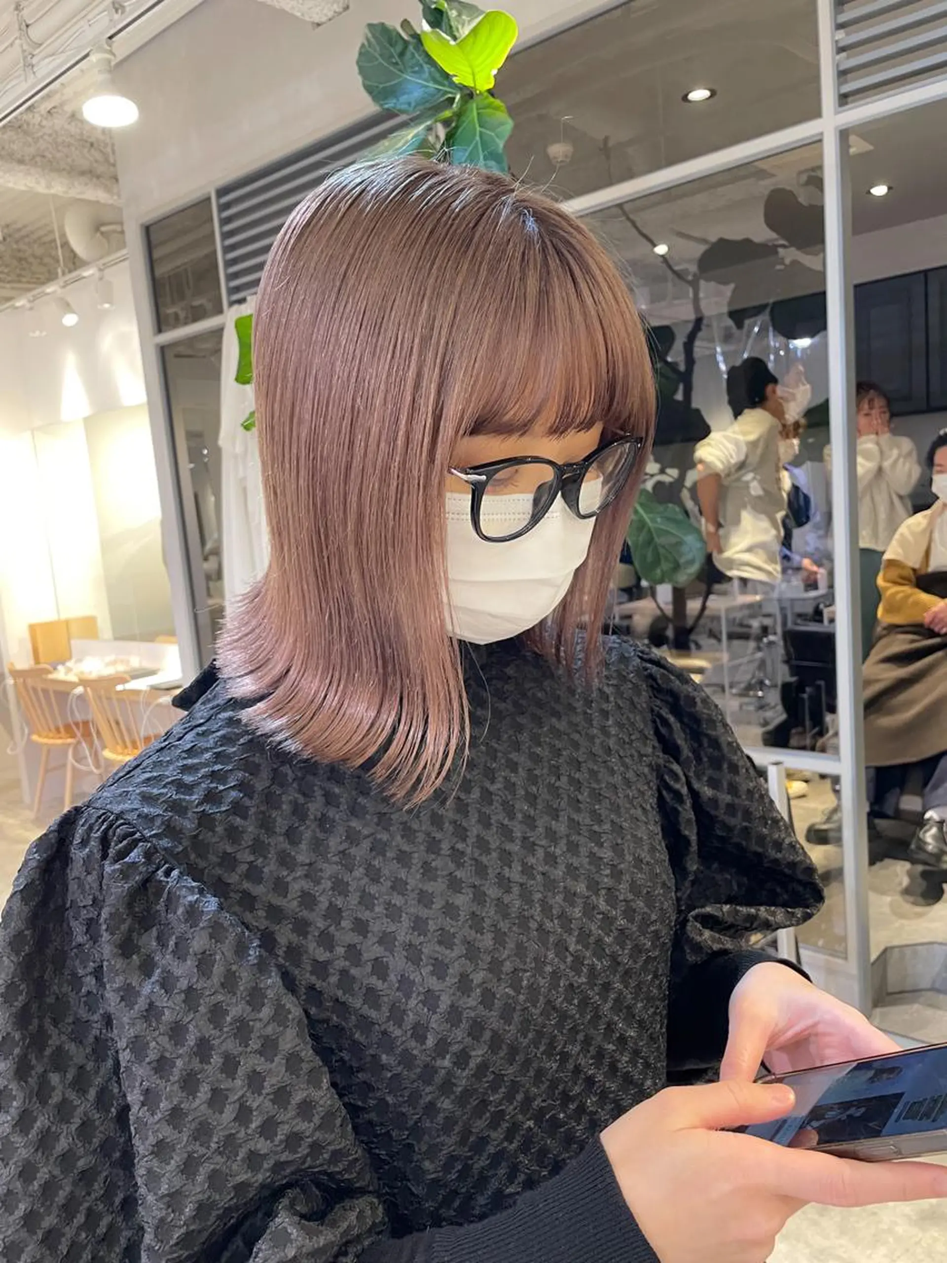 ミディアム 切りっぱなしボブ ボブ 菊地 大輔のヘアスタイル