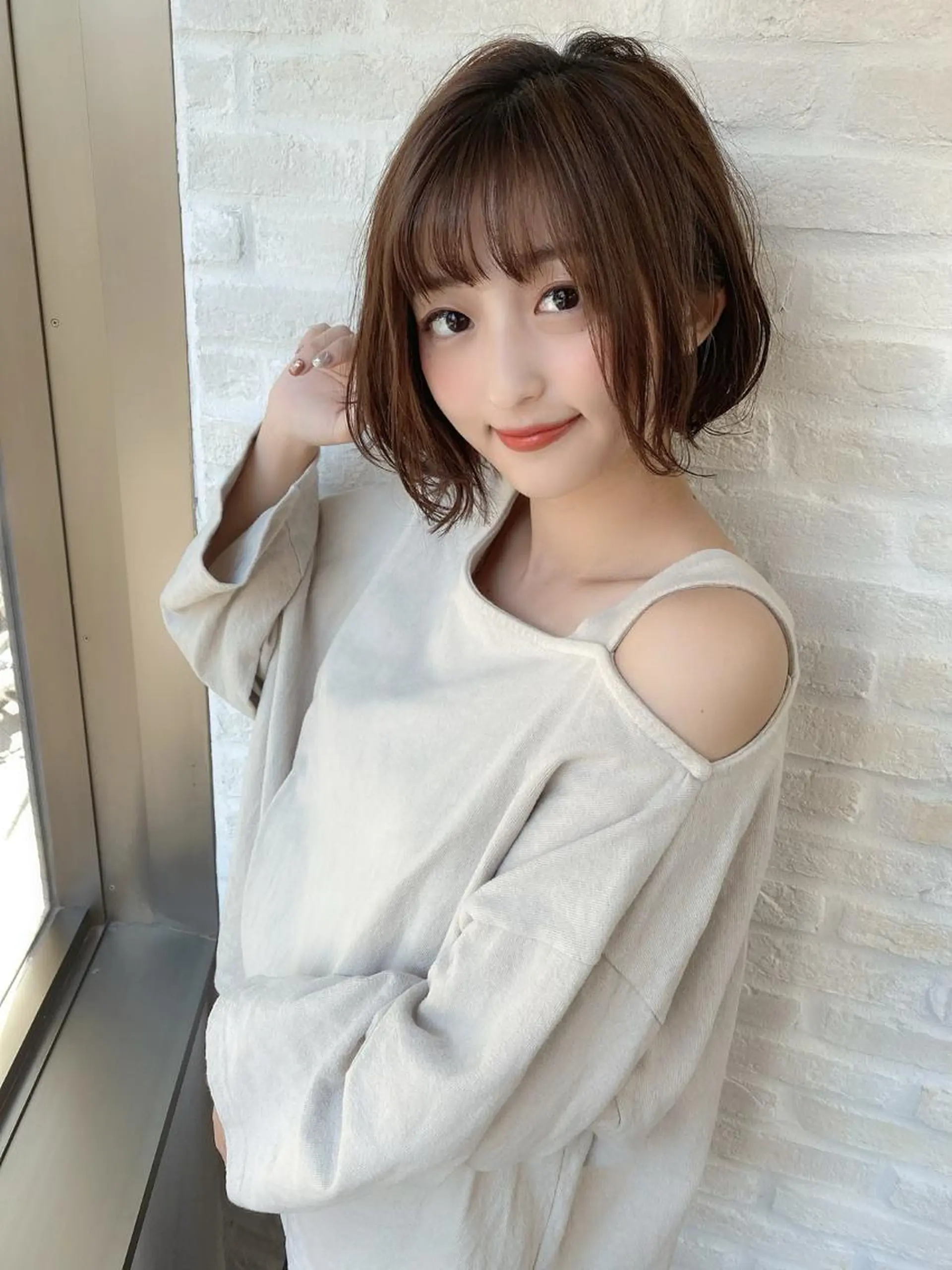 ショート 前下がりボブ ボブ ショートヘア ヘアリゾート粋　新宿三丁目本店所属・前地 麻衣のヘアスタイル