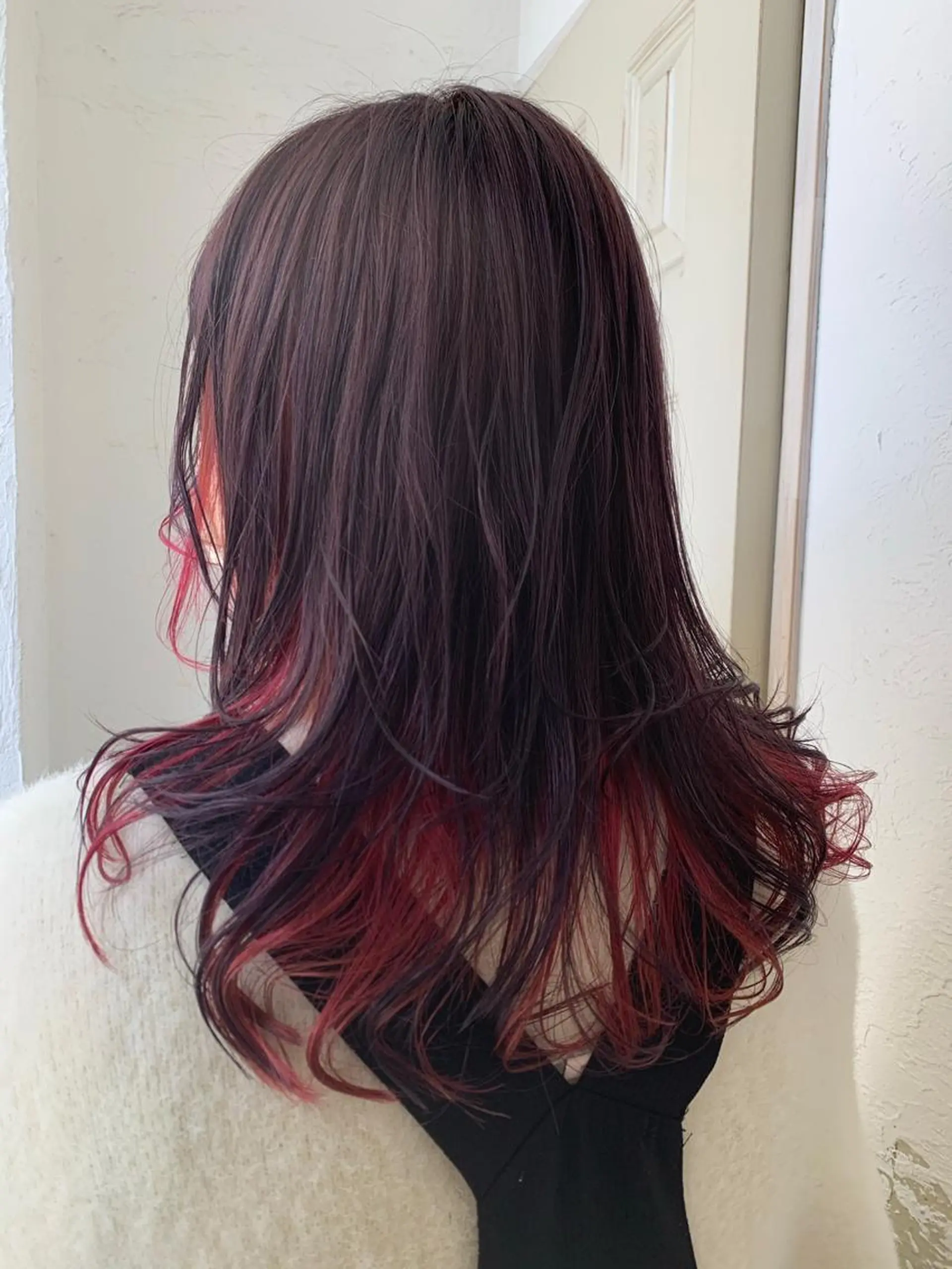 ロング カラー カット ヘアカラー タナカ マナミのヘアスタイル