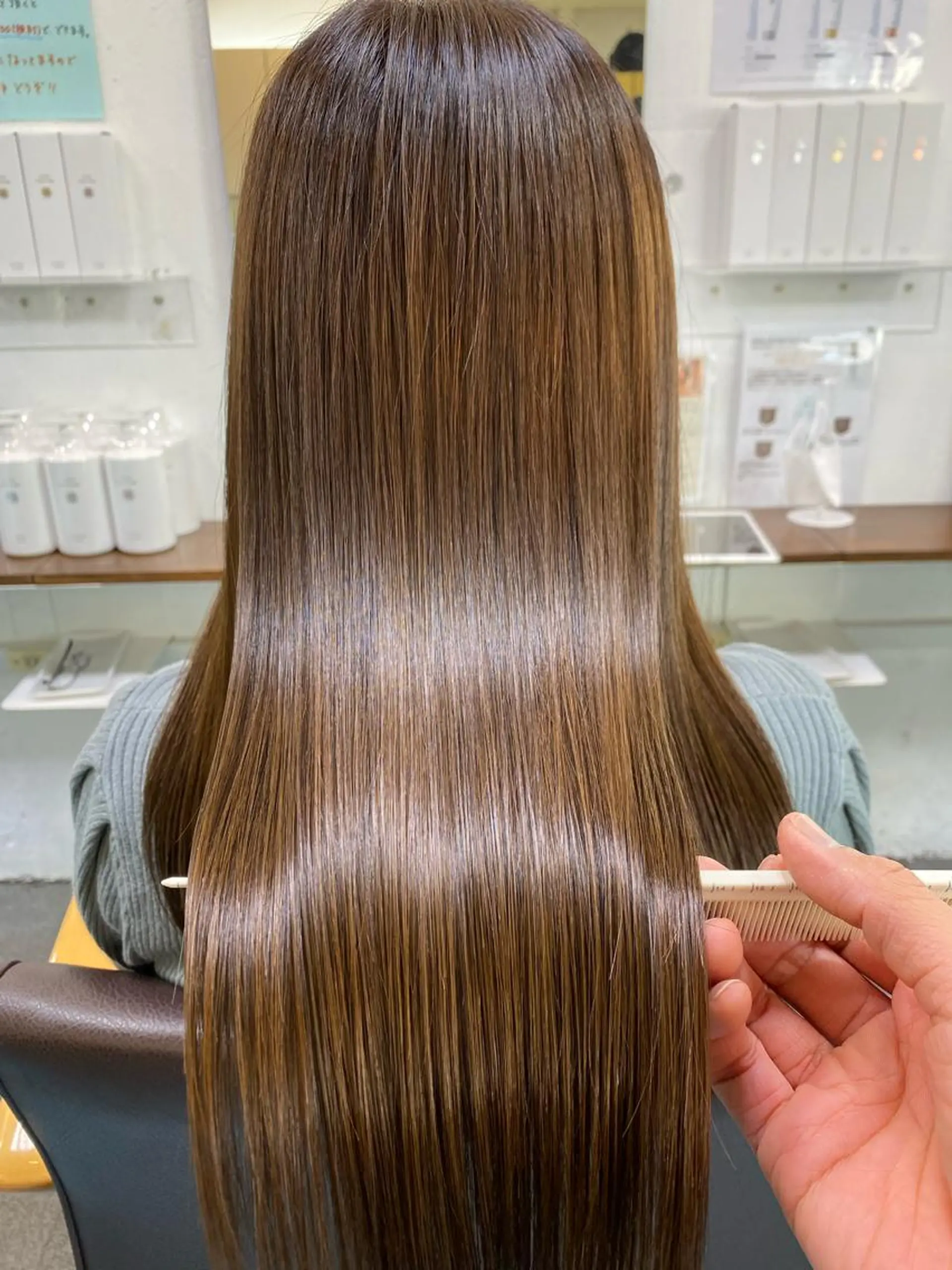 ロング カラー 髪質改善 カット ヘアカラー トリートメント 【髪質改善】に特化 オリーブオイルクラブのヘアスタイル