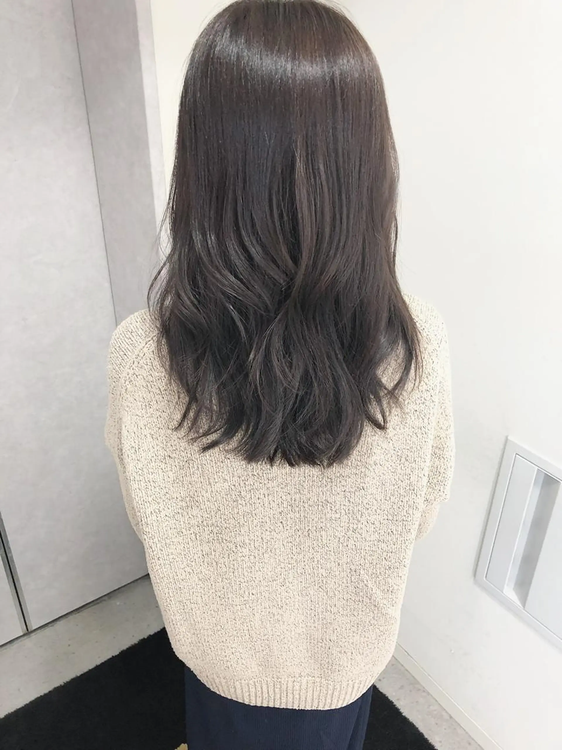 セミロング アッシュ 髪質改善 ヘアカラー [仙台髪質改善]小原 弘之のヘアスタイル