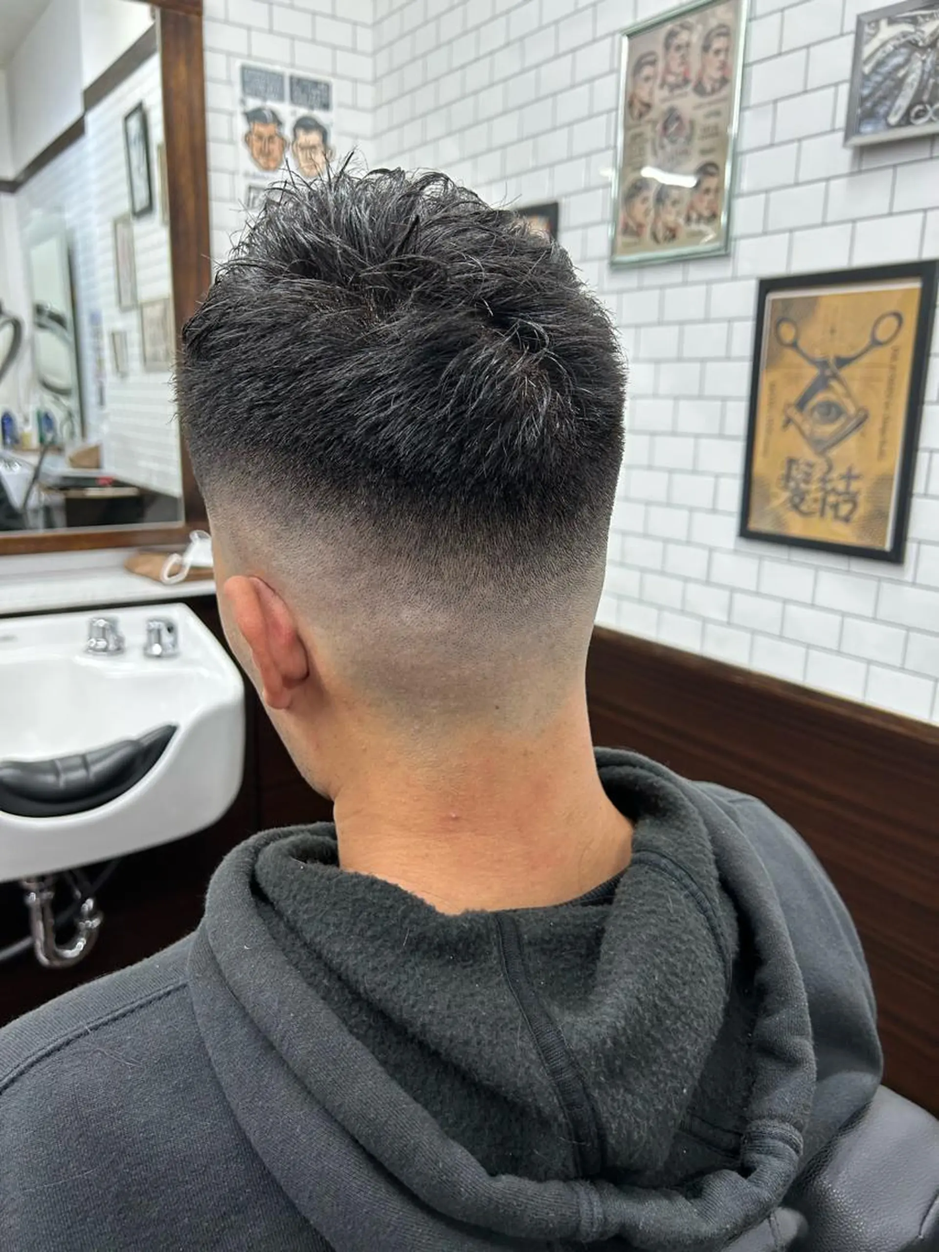 ショート メンズ B.B.Cams西原店所属・無料フェードモデル 募集中‼️安座間💈のヘアスタイル