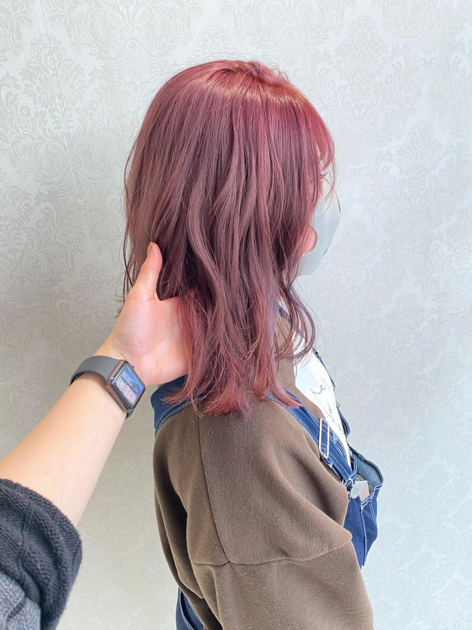 ミディアム カラー ハイトーンカラー ヘアカラー mori  by little所属・デザインカラー✨新倉 佑奈のヘアスタイル