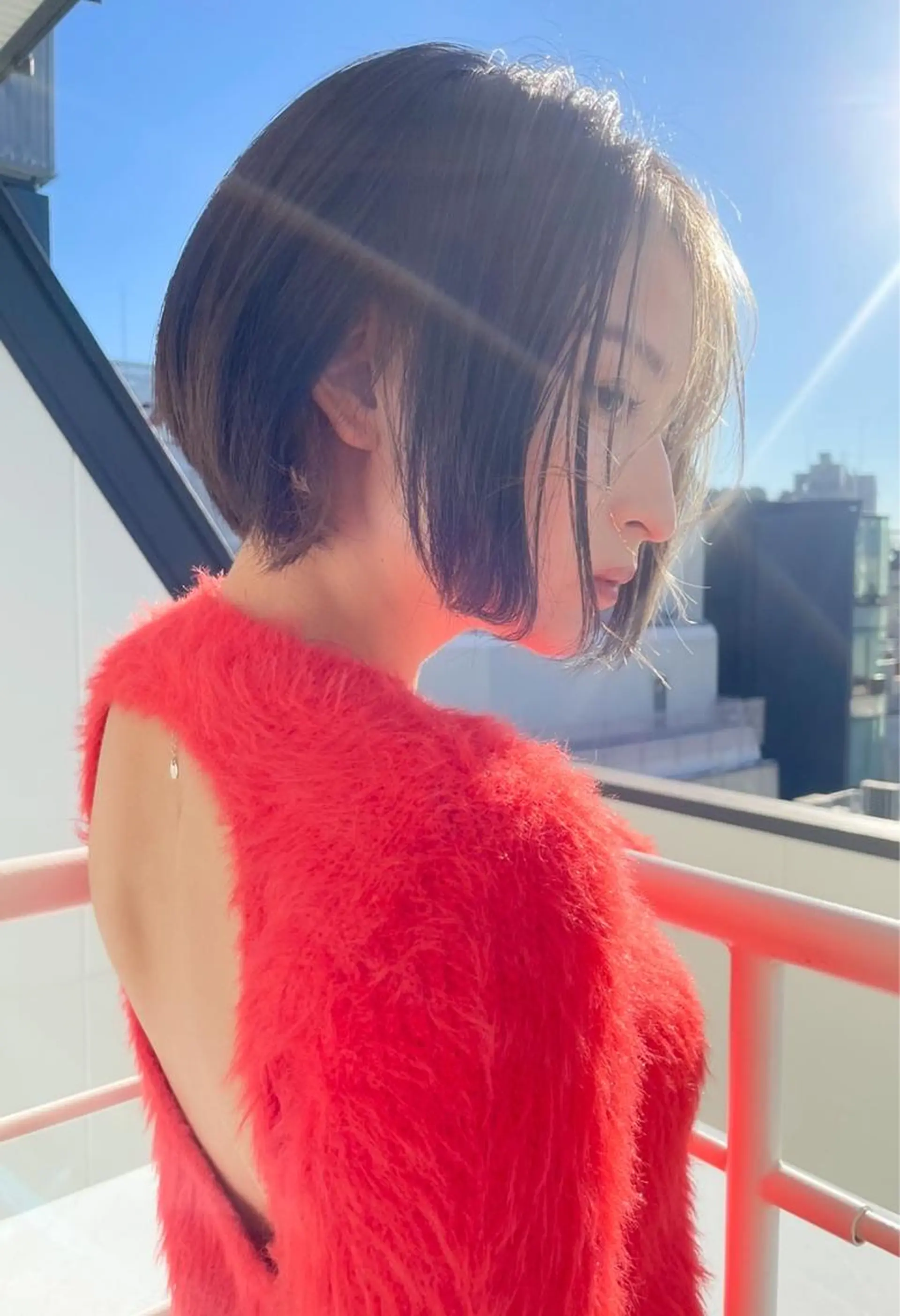 ショート カット ヘアカラー トリートメント 【20代ダメージ毛に 髪質改善】のヘアスタイル