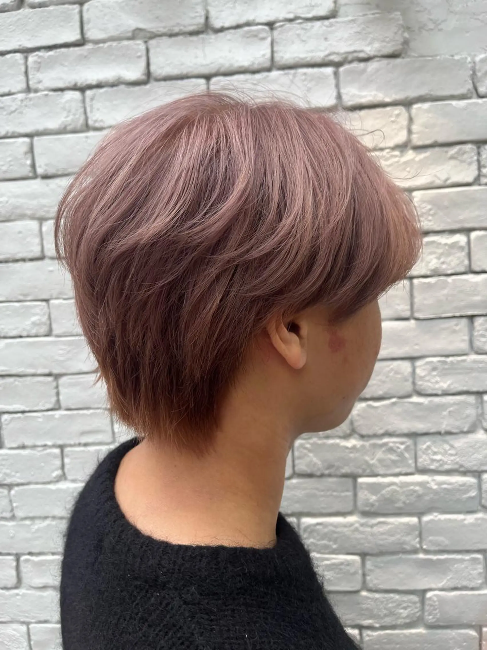 ショート カラー ベージュカラー ピンクカラー ピンクベージュ 🌈透明感カラー🌈 🌟吉田祐介🌟のヘアスタイル