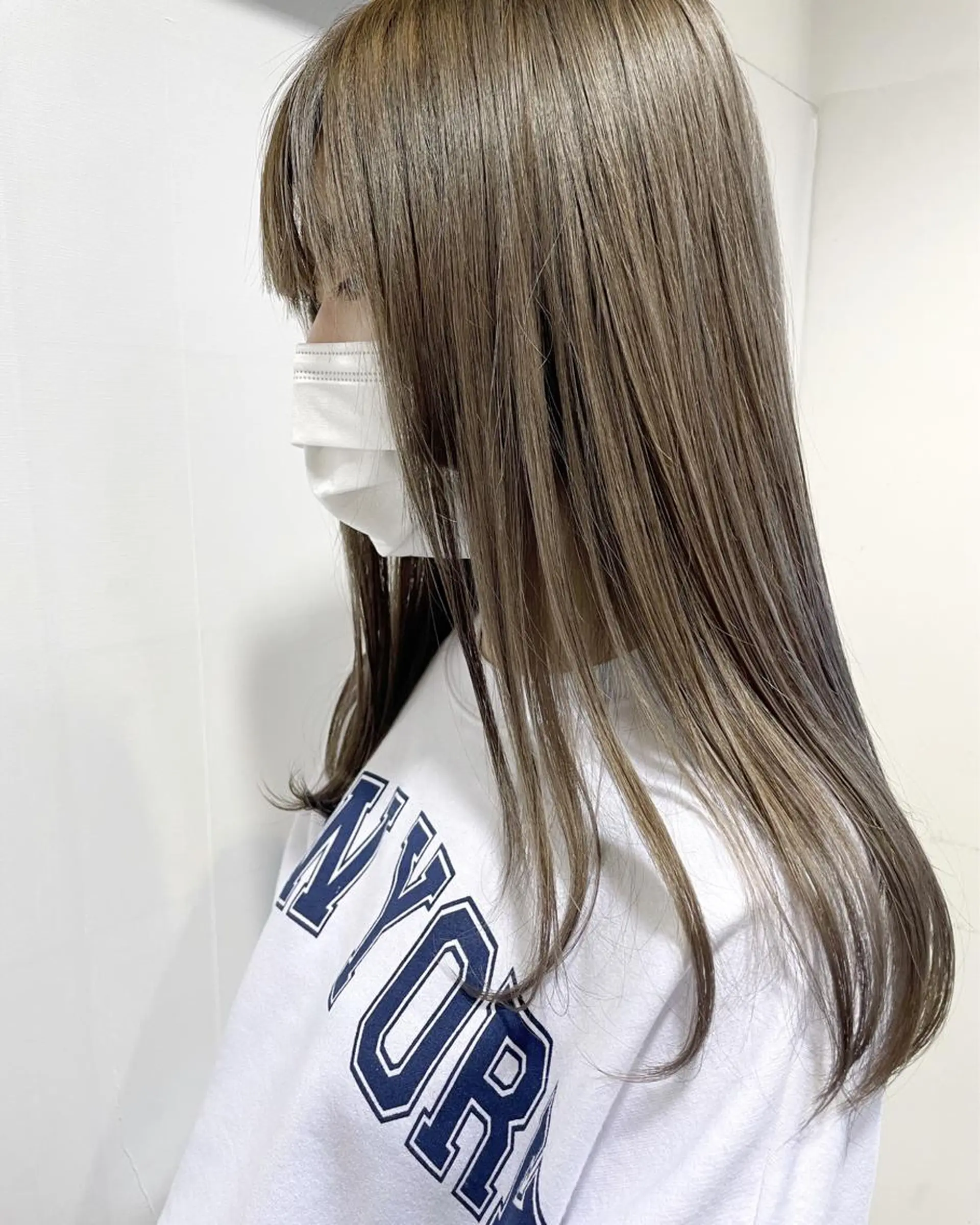 セミロング カラー ヘアアレンジ ヘアカラー 徳永 実沙のヘアスタイル