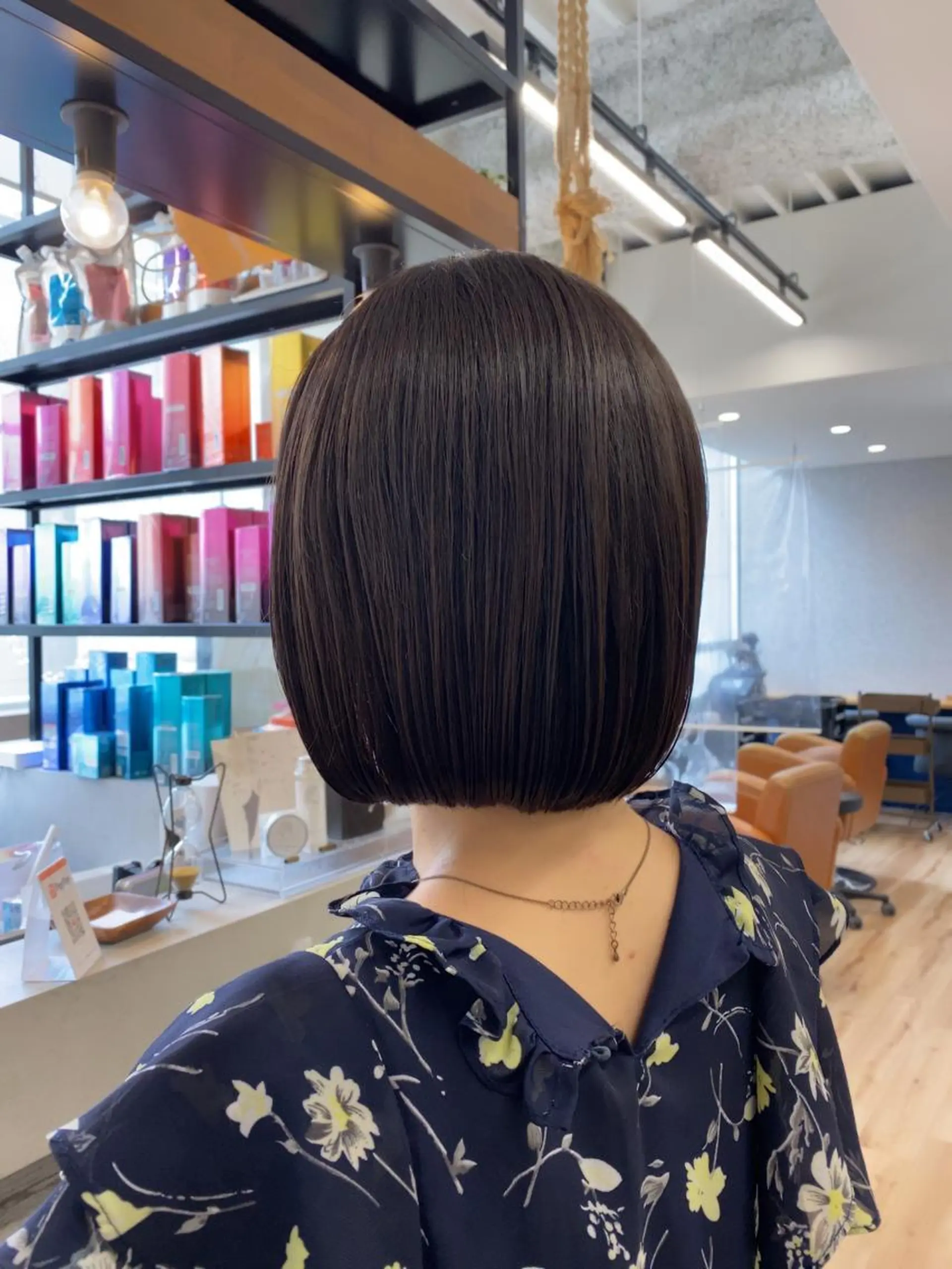 ミディアム カラー パーマ ヘアアレンジ Riposo.所属・✨似合わせカラー✨ 奈須晴香のヘアスタイル