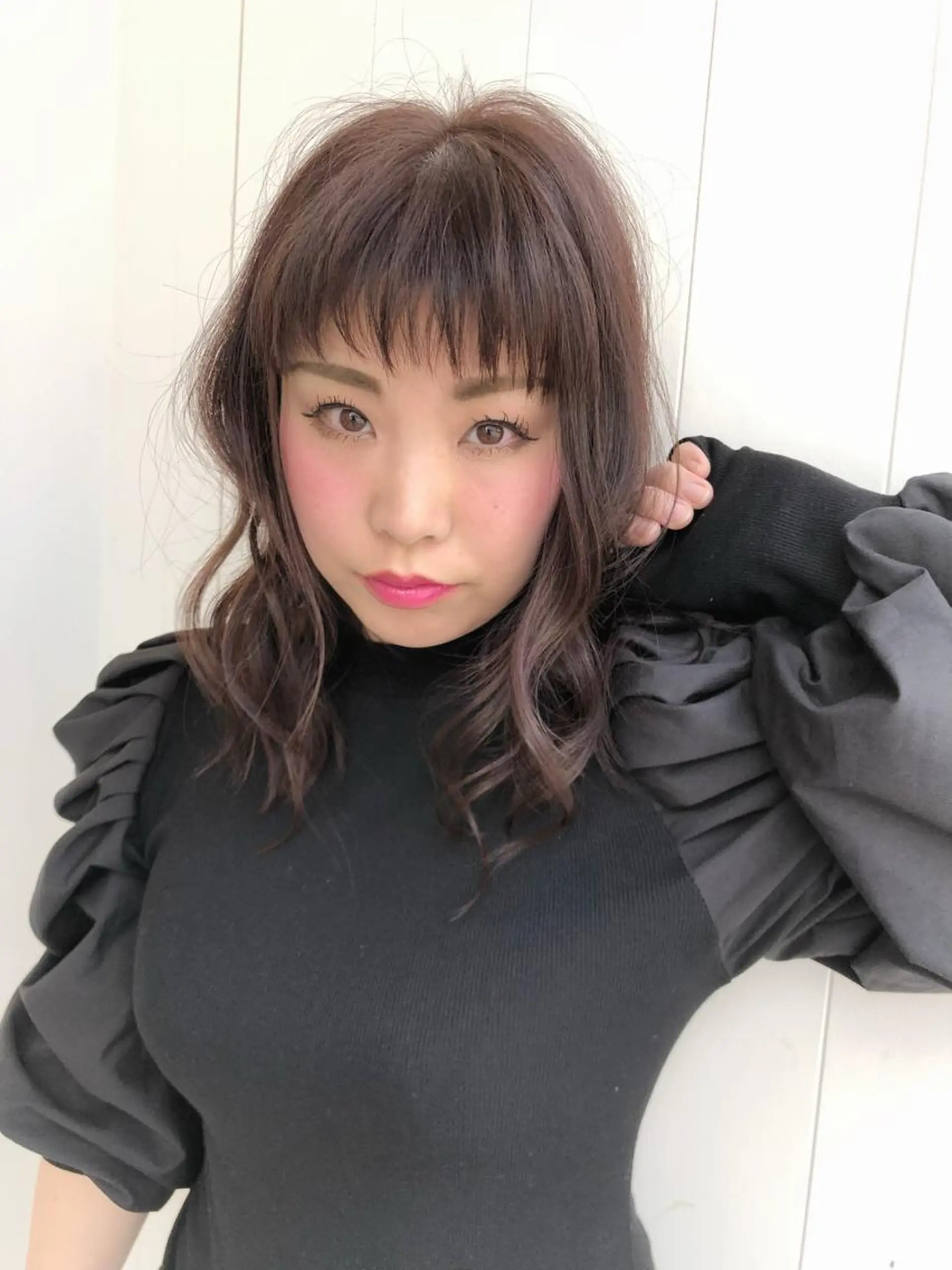 ロング カラー ブラウンカラー パープルカラー パープルブラウン ロング ヘアカラー ...ful  MAOのヘアスタイル
