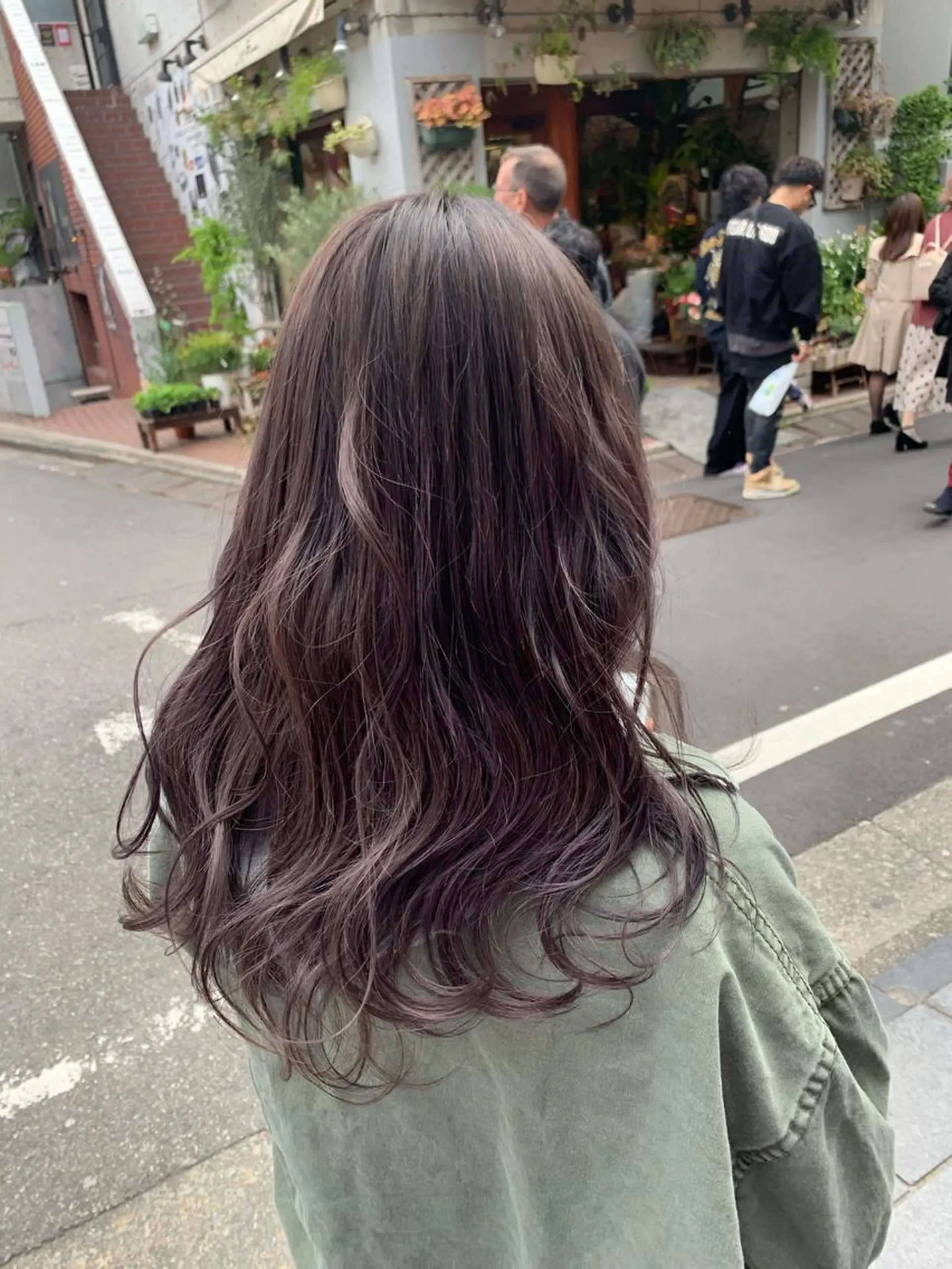 セミロング カラー ピンクベージュ/新潟 万代/高橋桃葉🍑のヘアスタイル