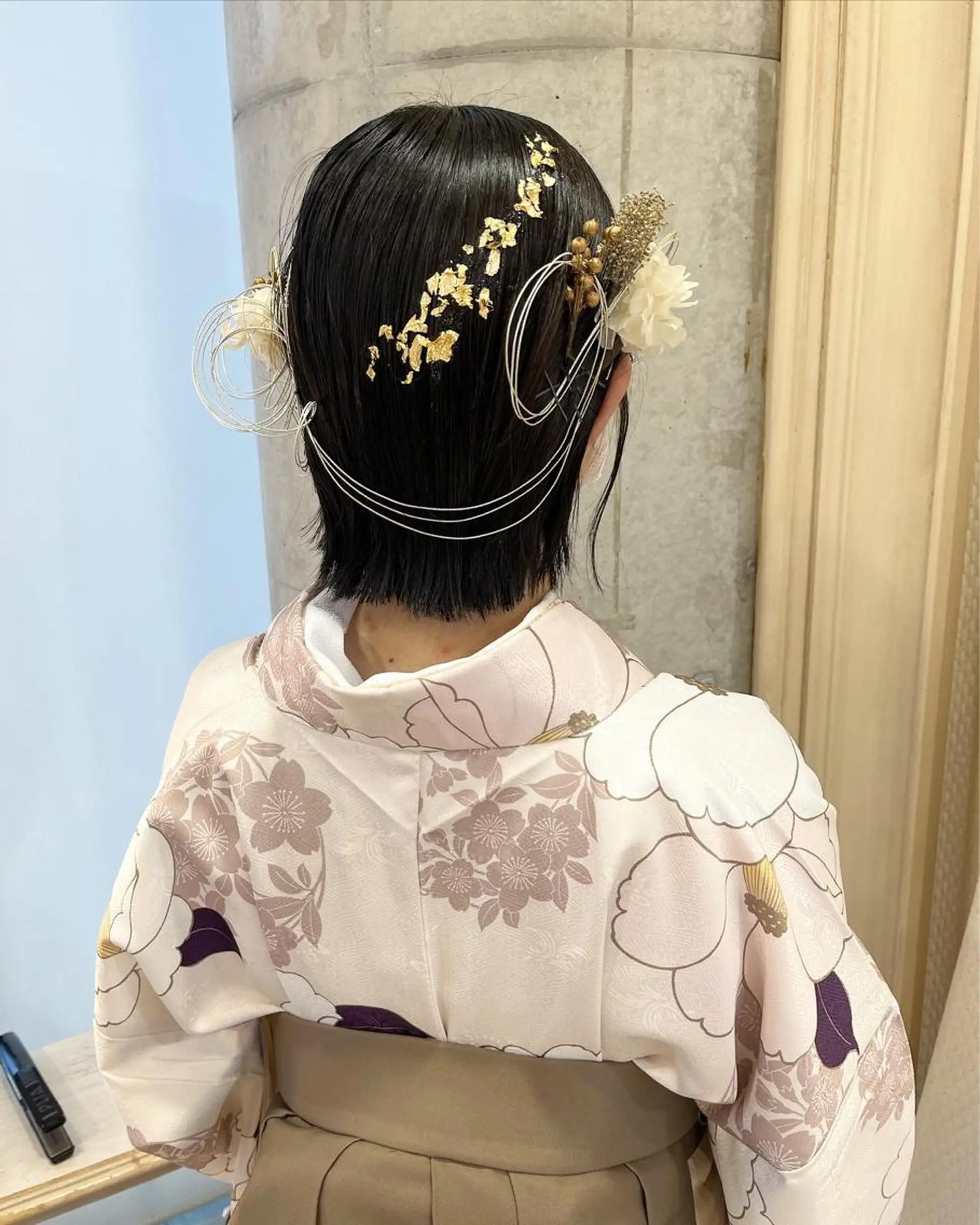 ミディアム ヘアアレンジ 着付け サソウ ユリエ🥥のヘアスタイル