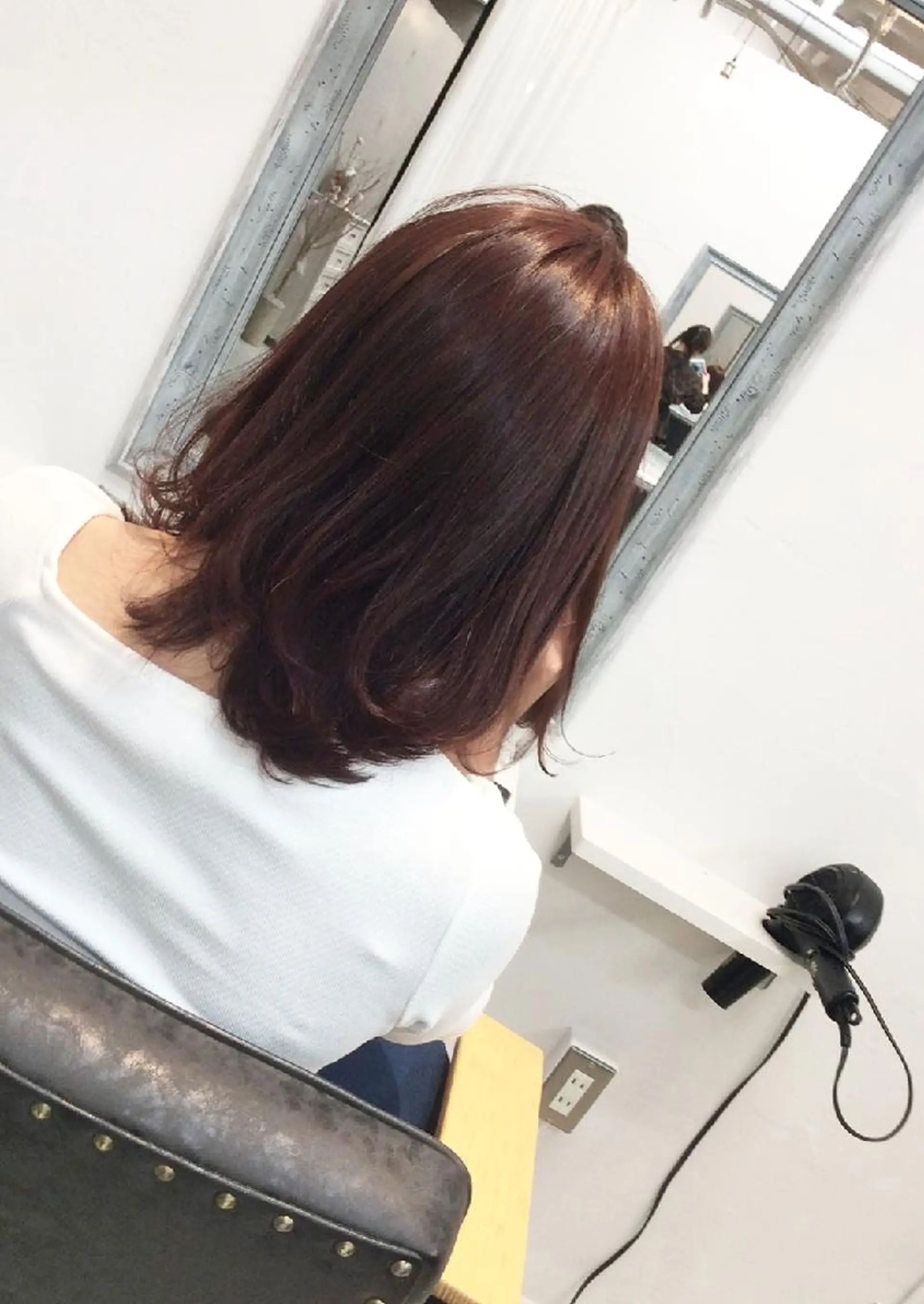 ミディアム カラー ブラウンカラー ピンクカラー ピンクブラウン aries所属・大場 友稀のヘアスタイル