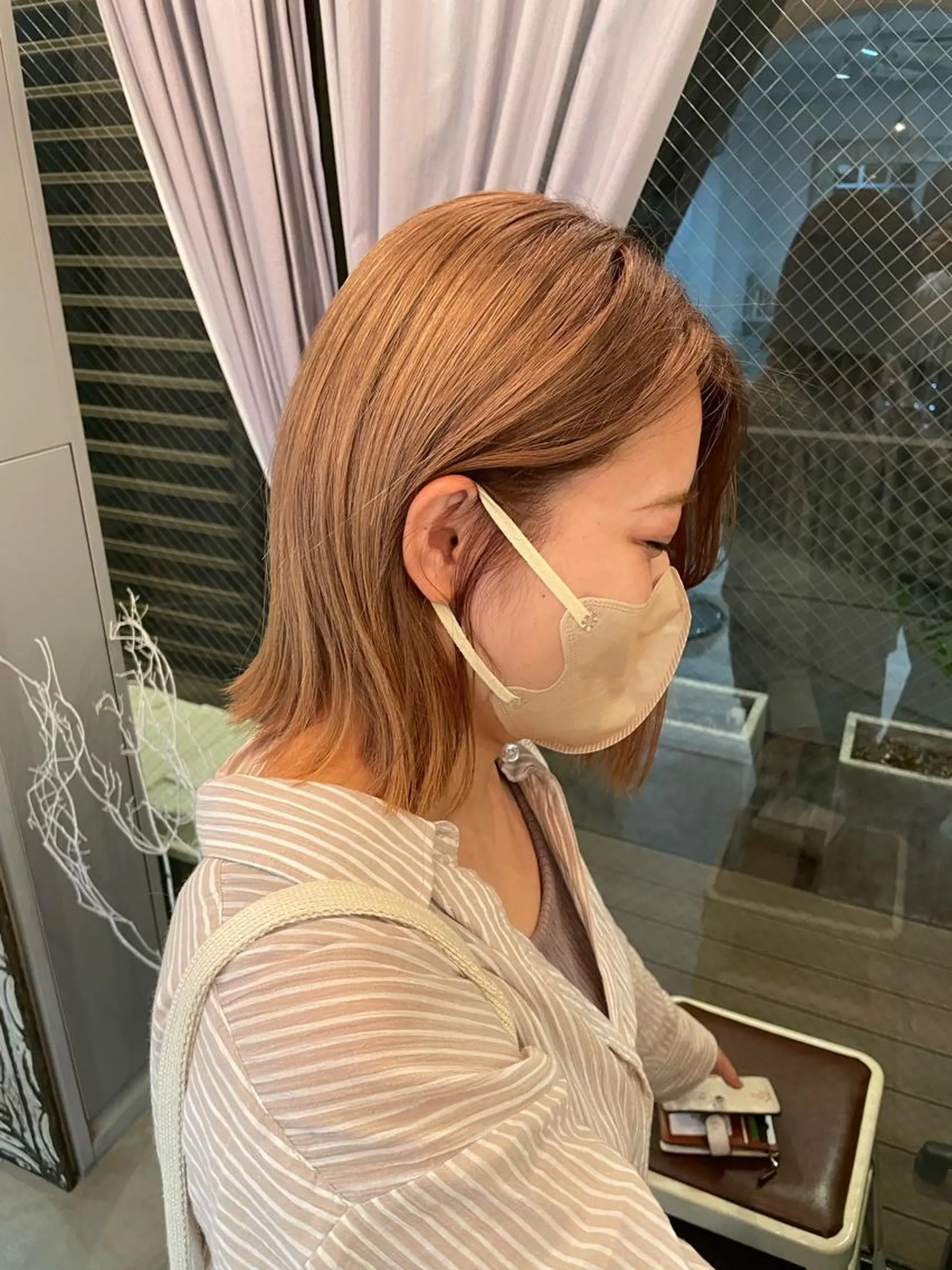 ミディアム ヘアカラー トリートメント Null 表参道所属・岩下昂世/ ハイトーン/デザインのヘアスタイル