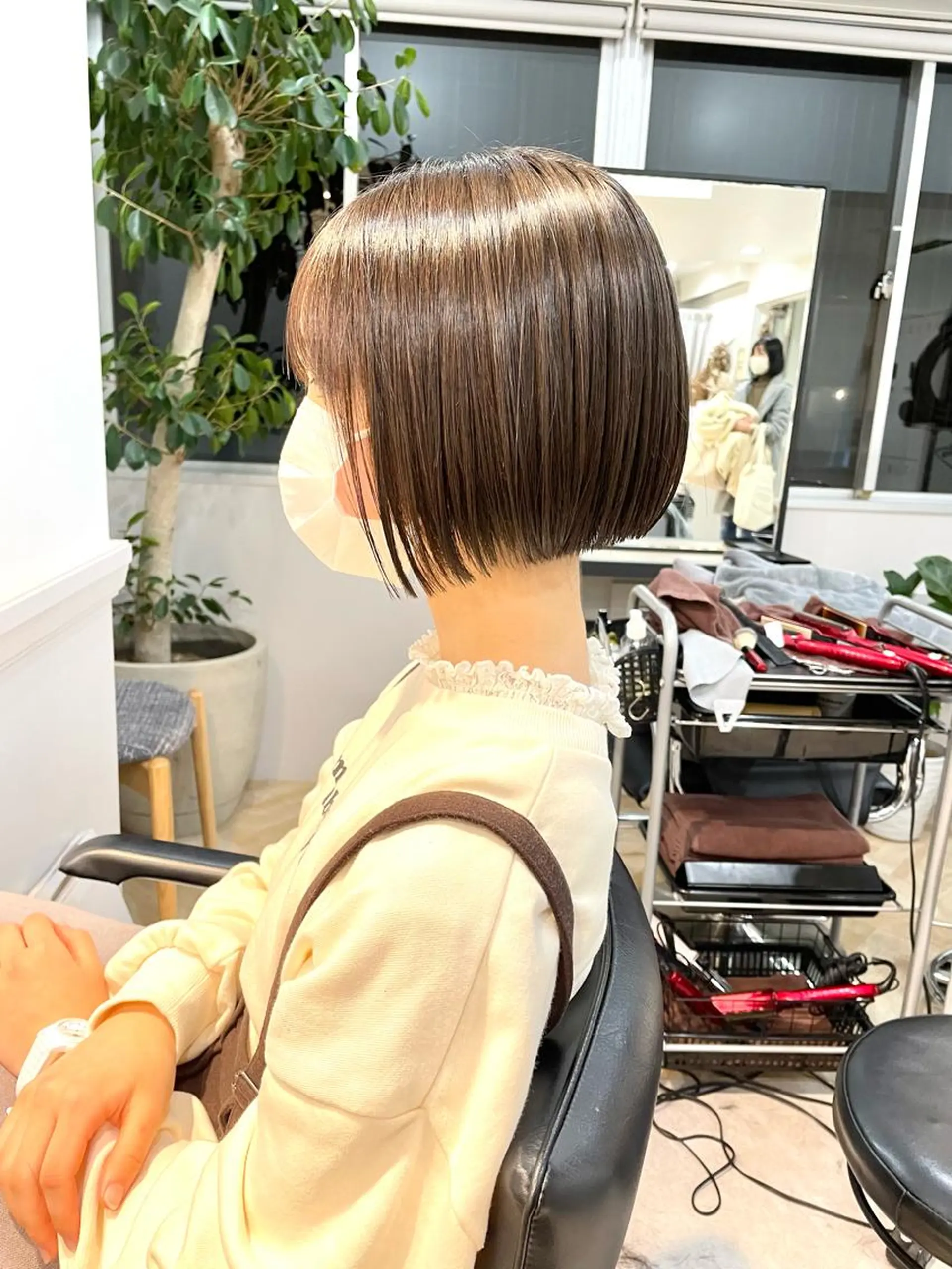 ショート ボブ 縮毛矯正 木下英治/ショート カット/銀座のヘアスタイル