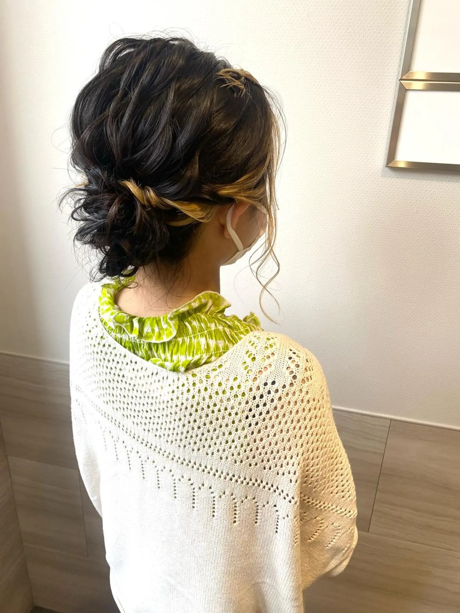 ミディアム ヘアアレンジ 喜多良 綾花のマツエク・マツパデザイン