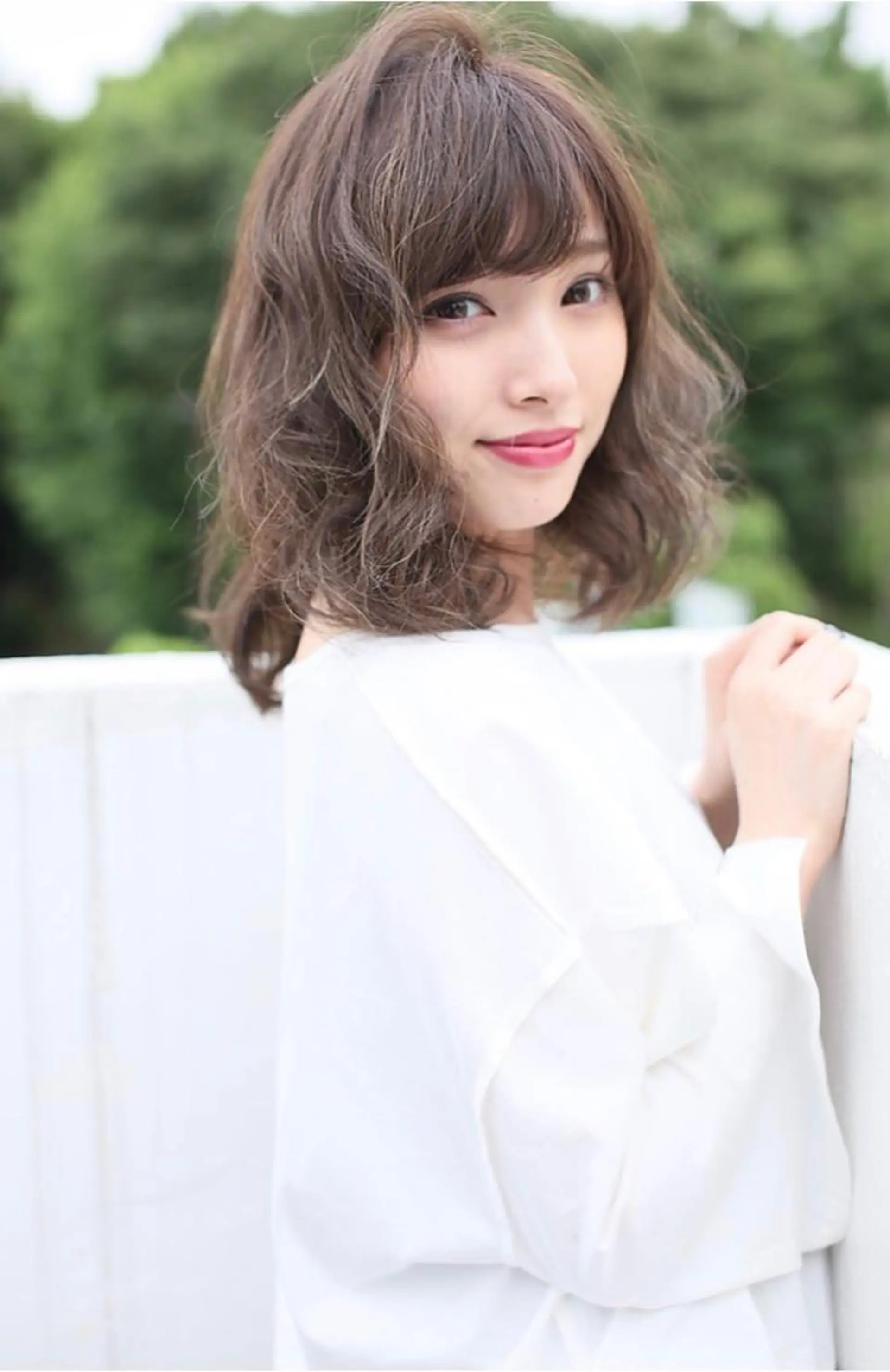 ミディアム カット ヘアカラー トリートメント 代表山口ひな 髪質改善のプロのヘアスタイル