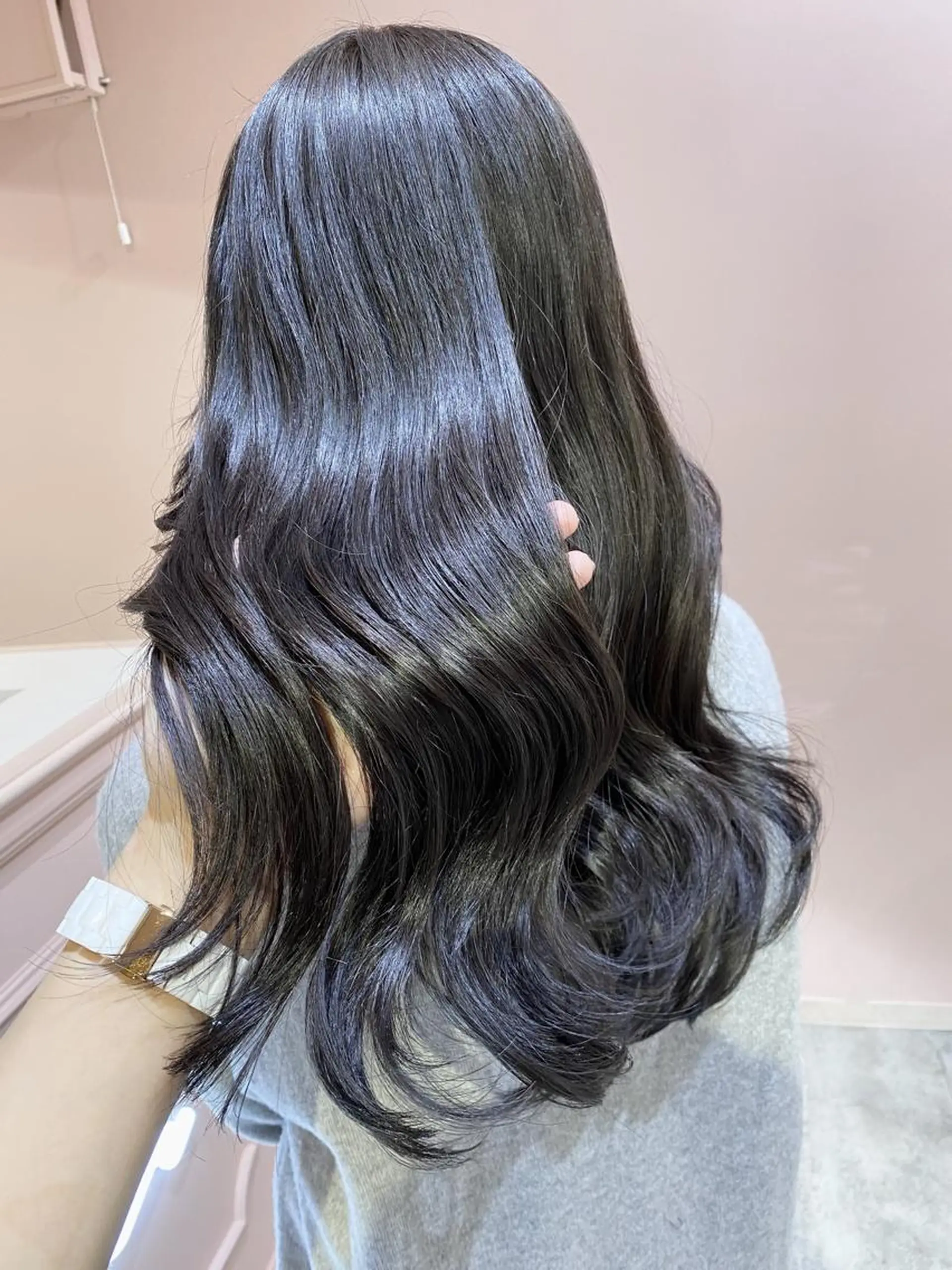カラー 透明感カラー グレージュ 縮毛矯正 メンズ/髪質改善 🌺tsugumiのヘアスタイル