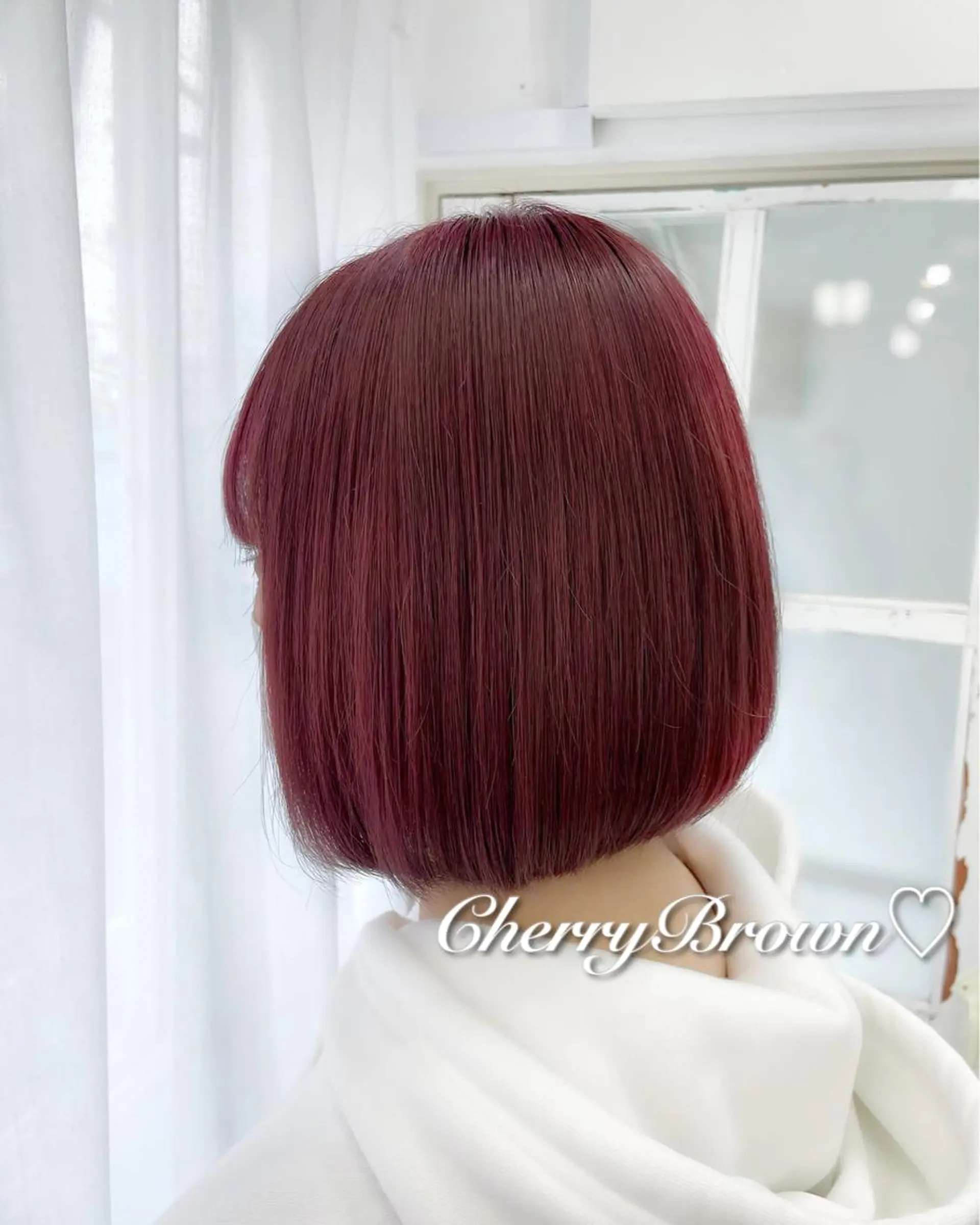 ショート カラー ヘアカラー トリートメント ヘアセット 韓国ヘア🤍髪質改善 🇰🇷AKANEのヘアスタイル