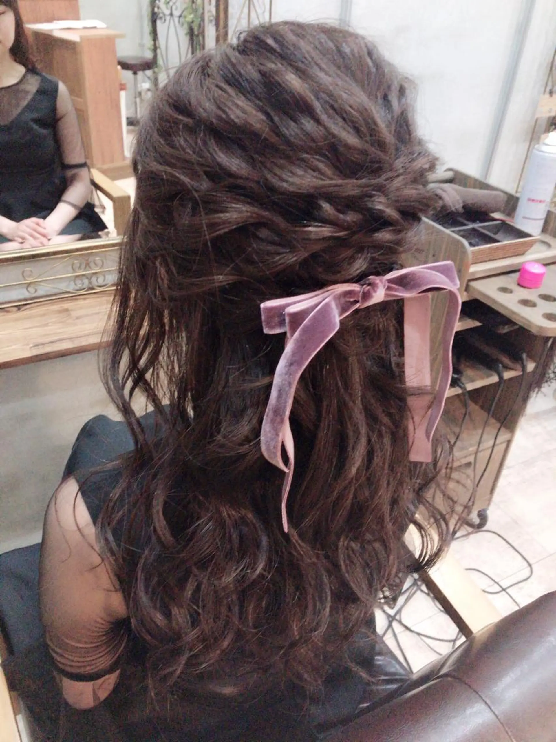 ロング まつパ・ヘアセット ♡Chinami♡のマツエク・マツパデザイン