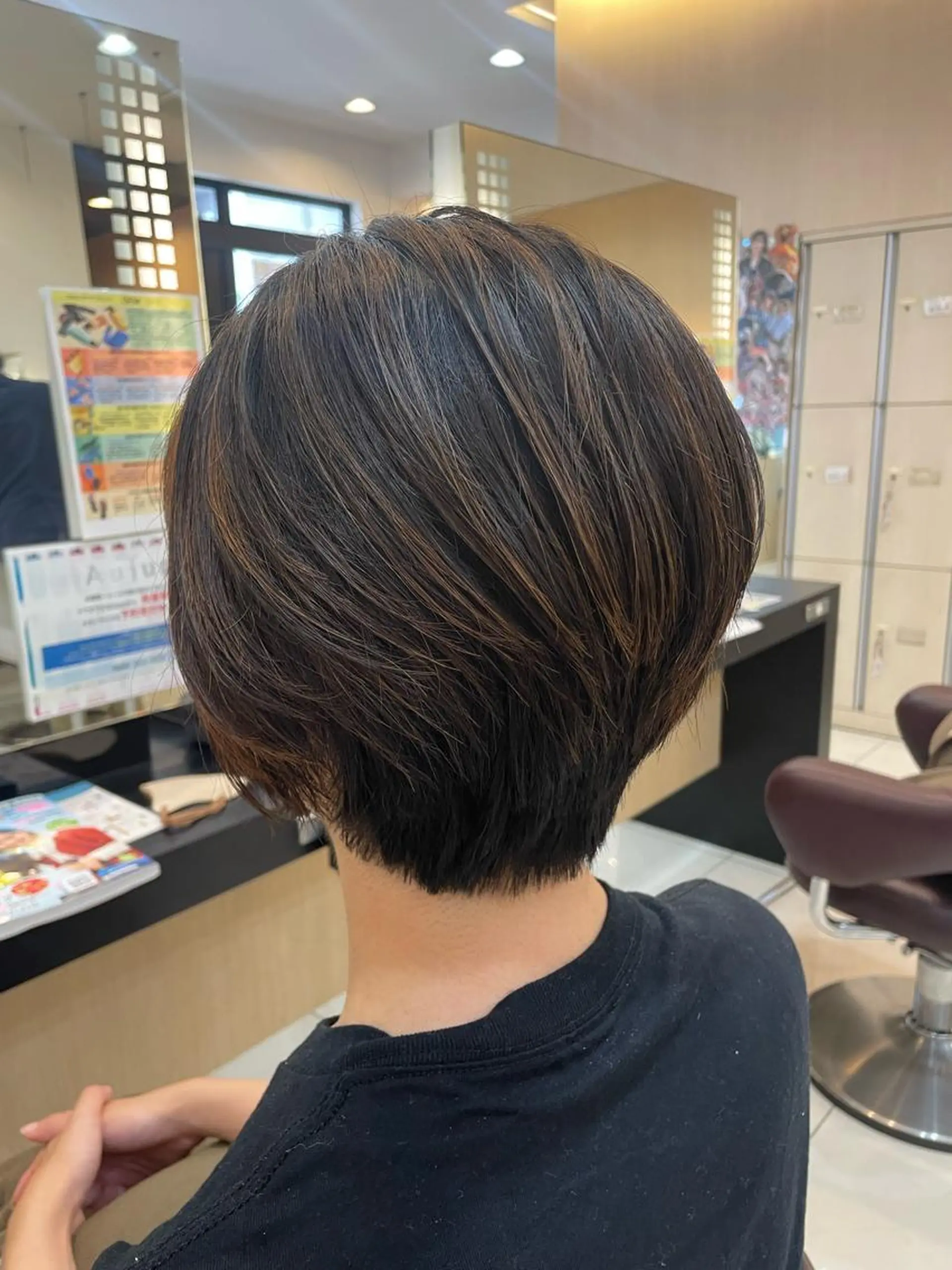 ショート カラー ヘアアレンジ ヘアカラー トリートメント リリー /Men's/パーマのヘアスタイル