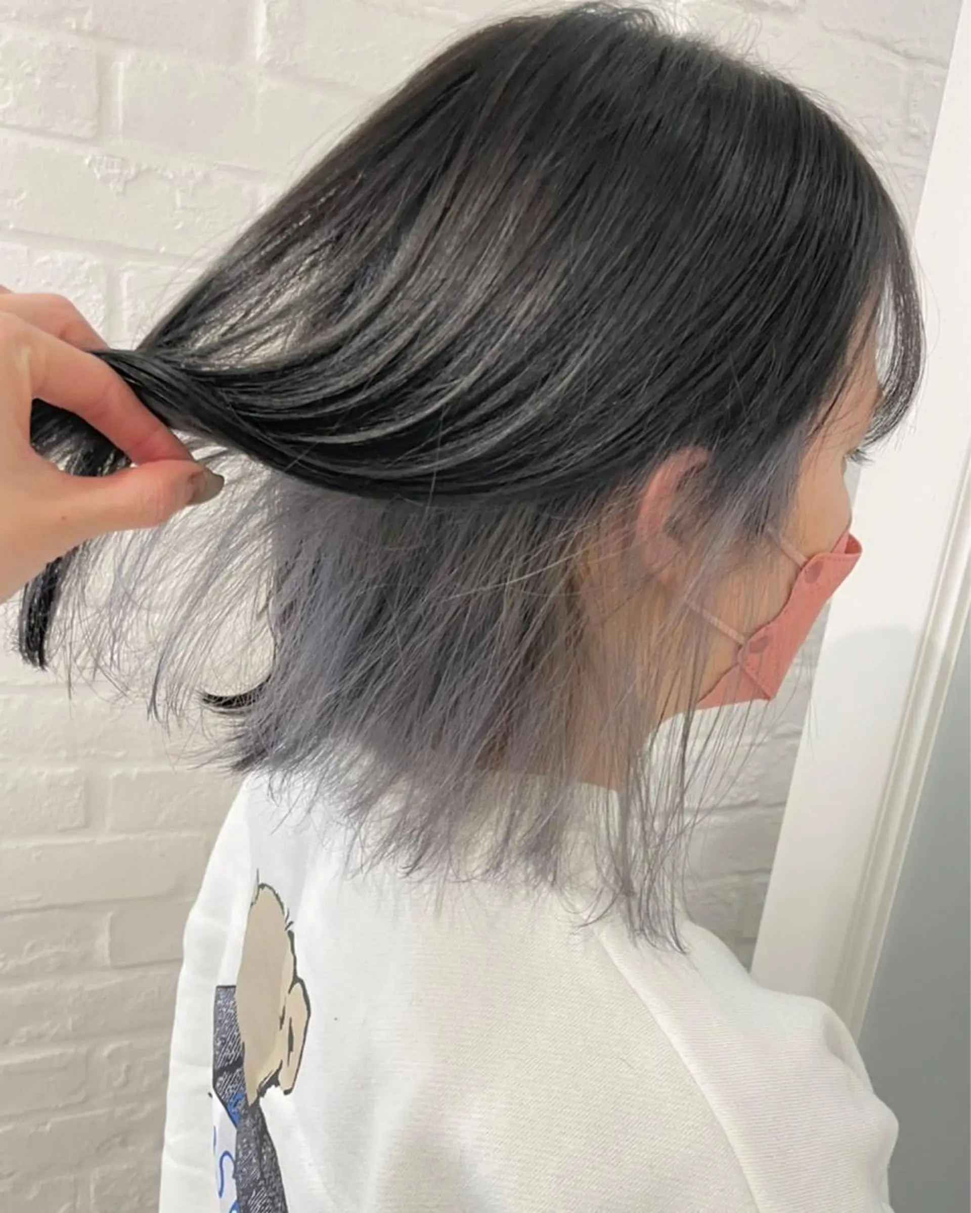 ミディアム ヘアカラー 大川 綾乃のヘアスタイル