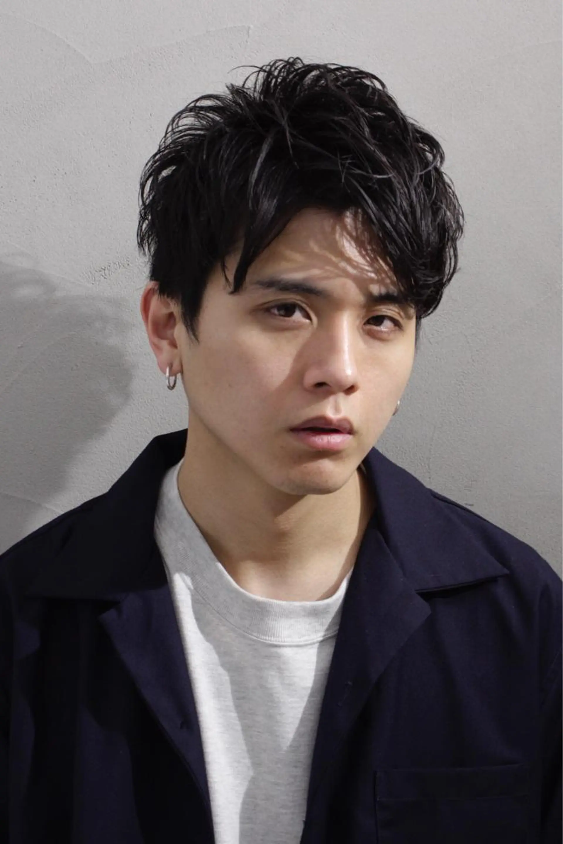 メンズ アップバング マッシュ ⭕️メンズパーマ⭕️ 山口 裕太郎のヘアスタイル