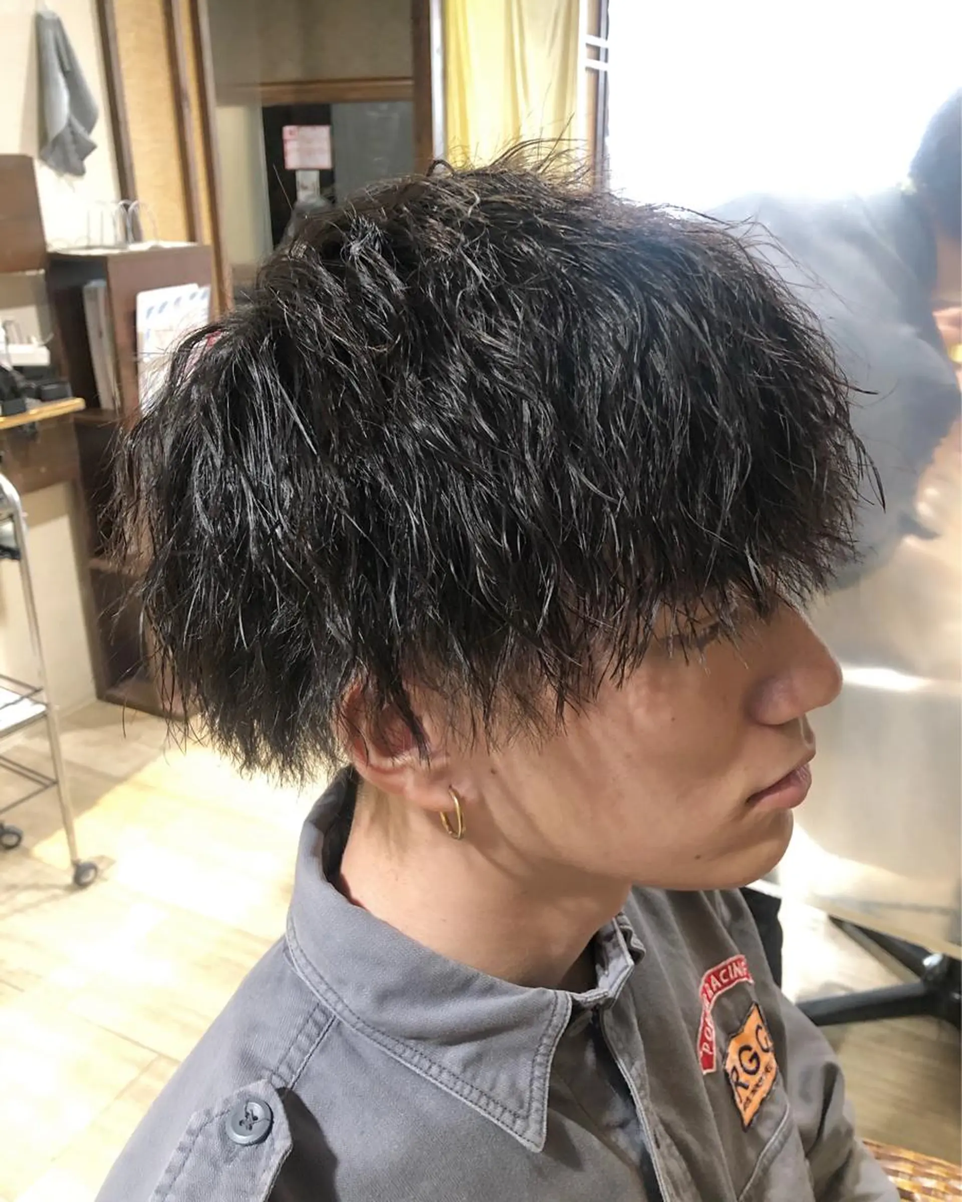 ショート パーマ メンズ メンズパーマ/ スパイキー/神田正紀のヘアスタイル