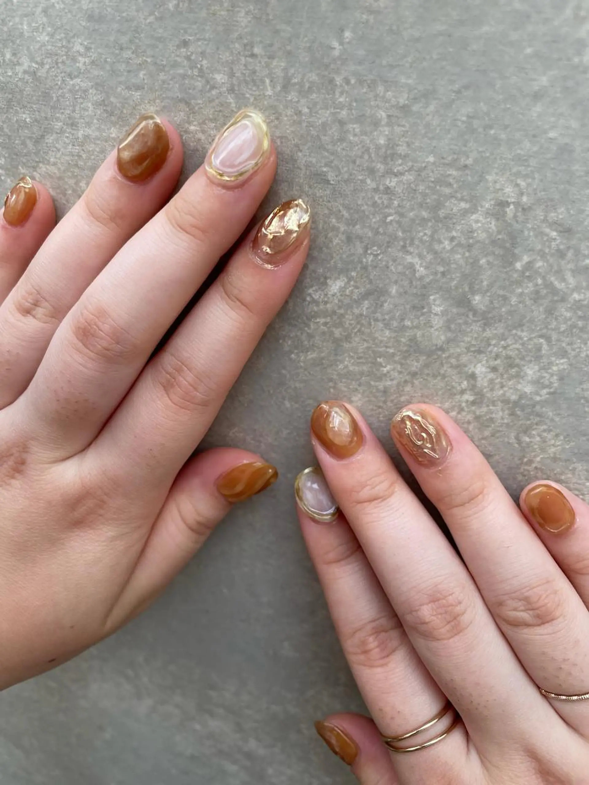 ネイル ハンドネイル 【淡色color/ nail】maikoのネイルデザイン