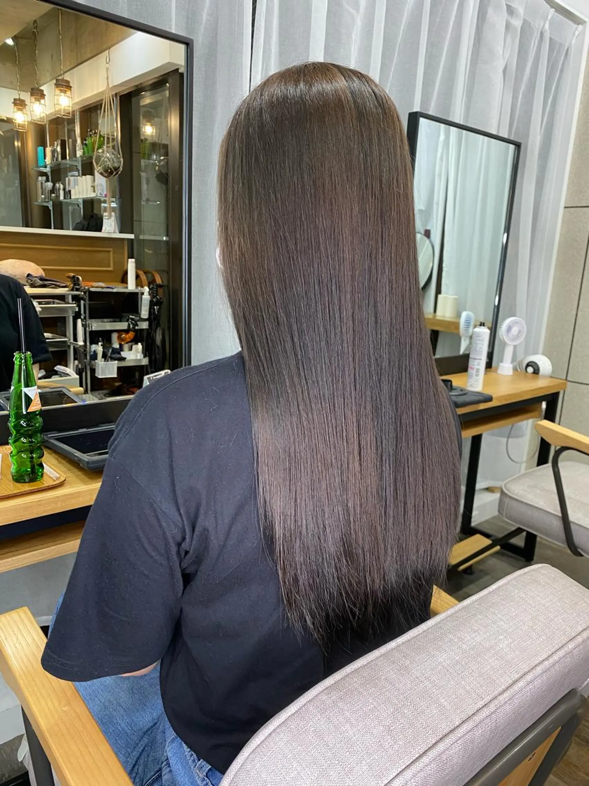 ロング カラー グレージュ 髪質改善 ロング トリートメント 統括マネージャー/ 髪のドクター/前原悟のヘアスタイル