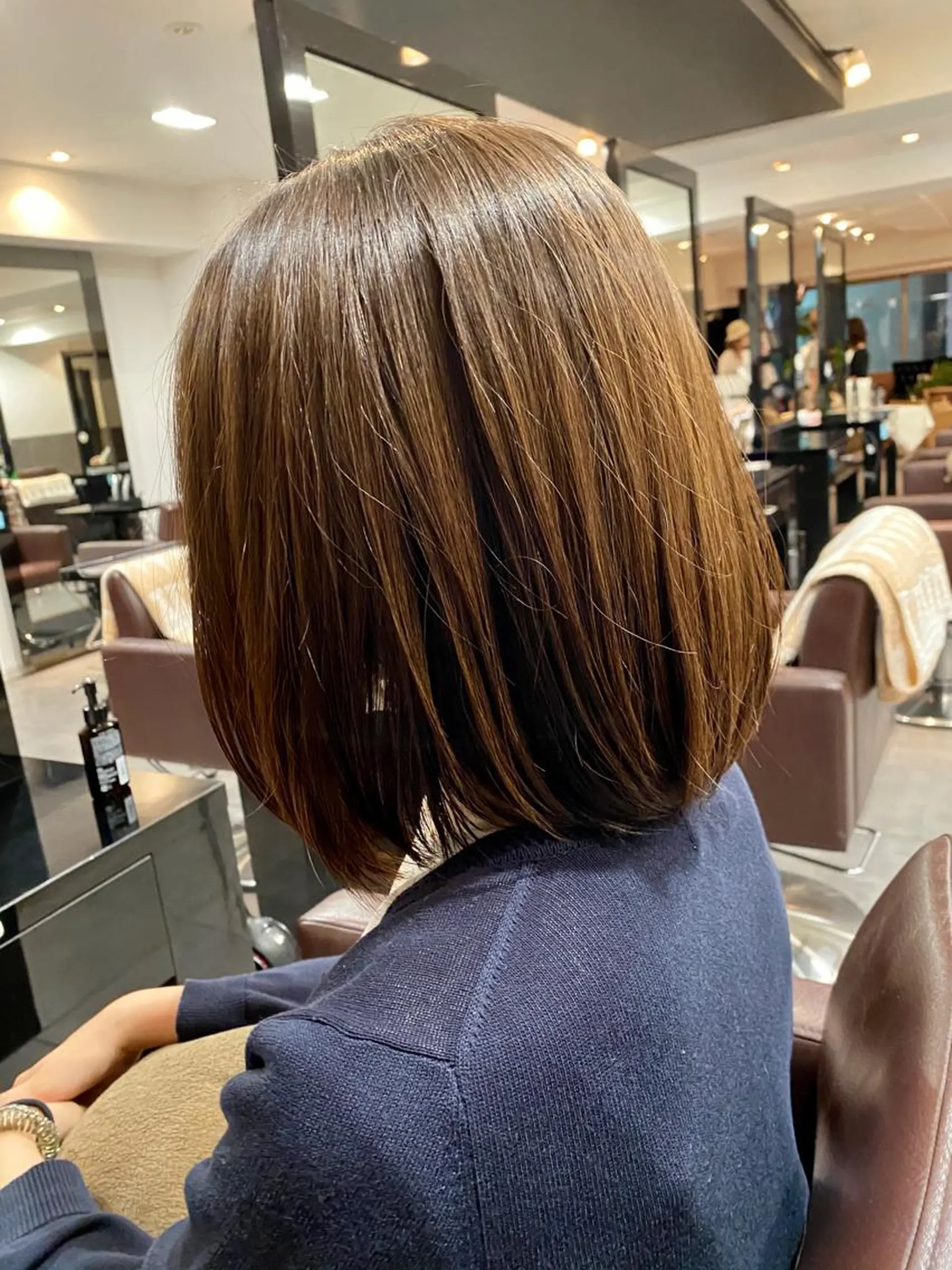 ミディアム カラー カット ⭕️メンズパーマ⭕️ 山口　裕太郎のヘアスタイル