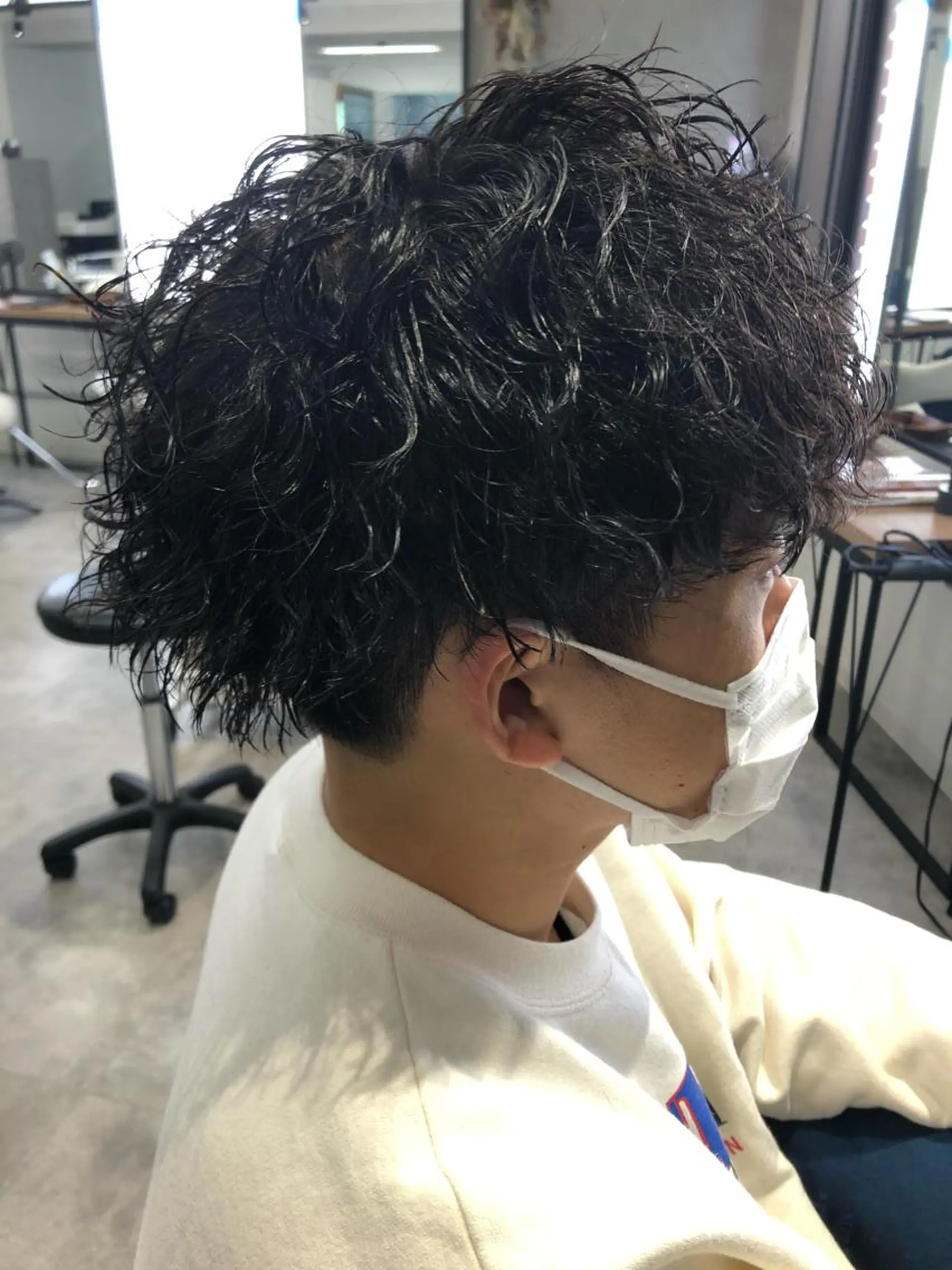 パーマ メンズ メンズパーマ ツイストスパイラルパーマ ツーブロック スパイラルパーマ Noy所属・Noyヨシモト ヒロトのヘアスタイル